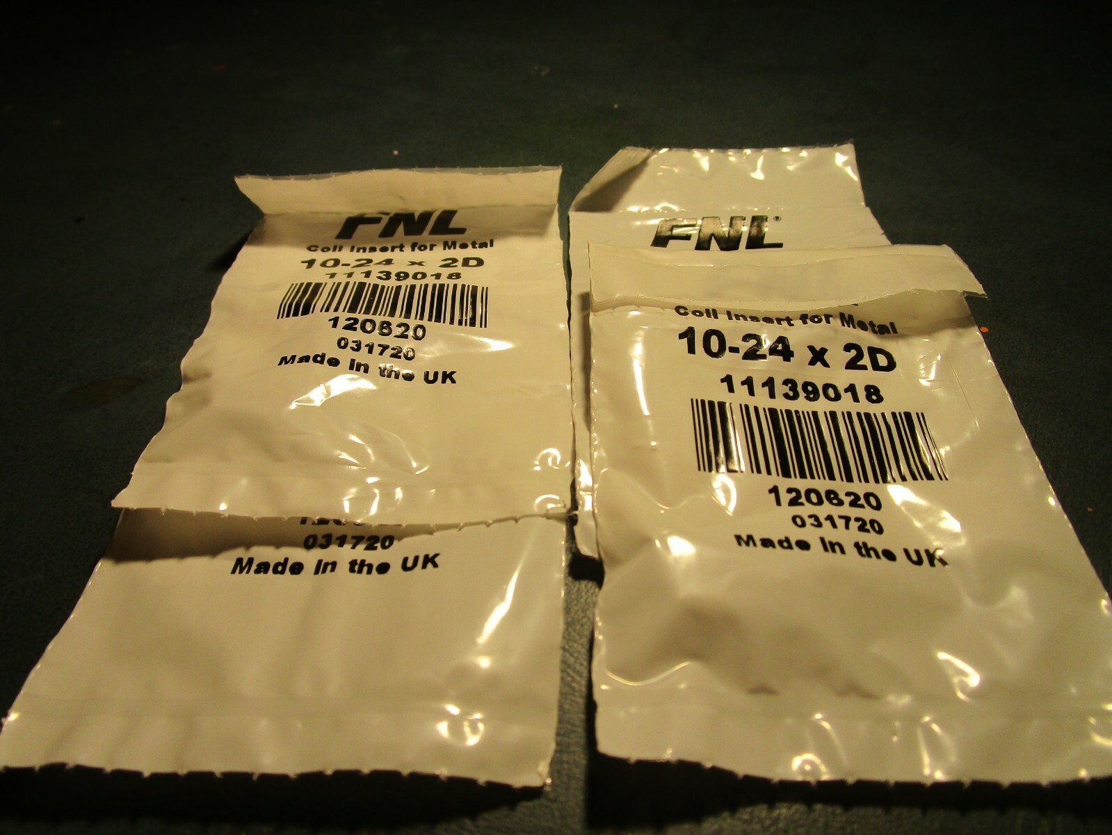 (12) #10-24 x 2D UNC 18-8 S/S Free Running Wire Insert