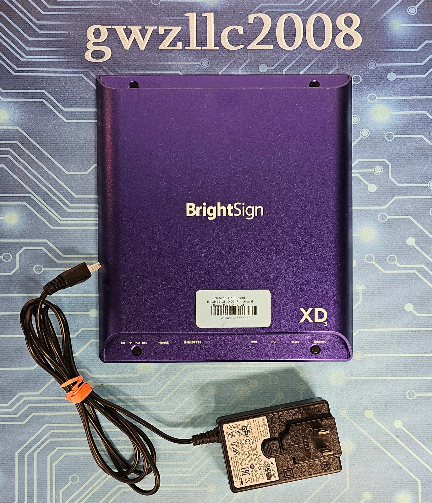 Brightsign XD3 XD1033 Digital Signage Media Player w/Power Supply #1223530