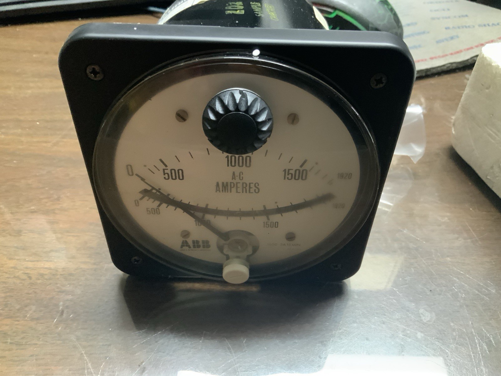 Crompton Abb Type 077-16fu Cat#lsxx-sm 5-6a Range 0-1020 Scale Ammeter