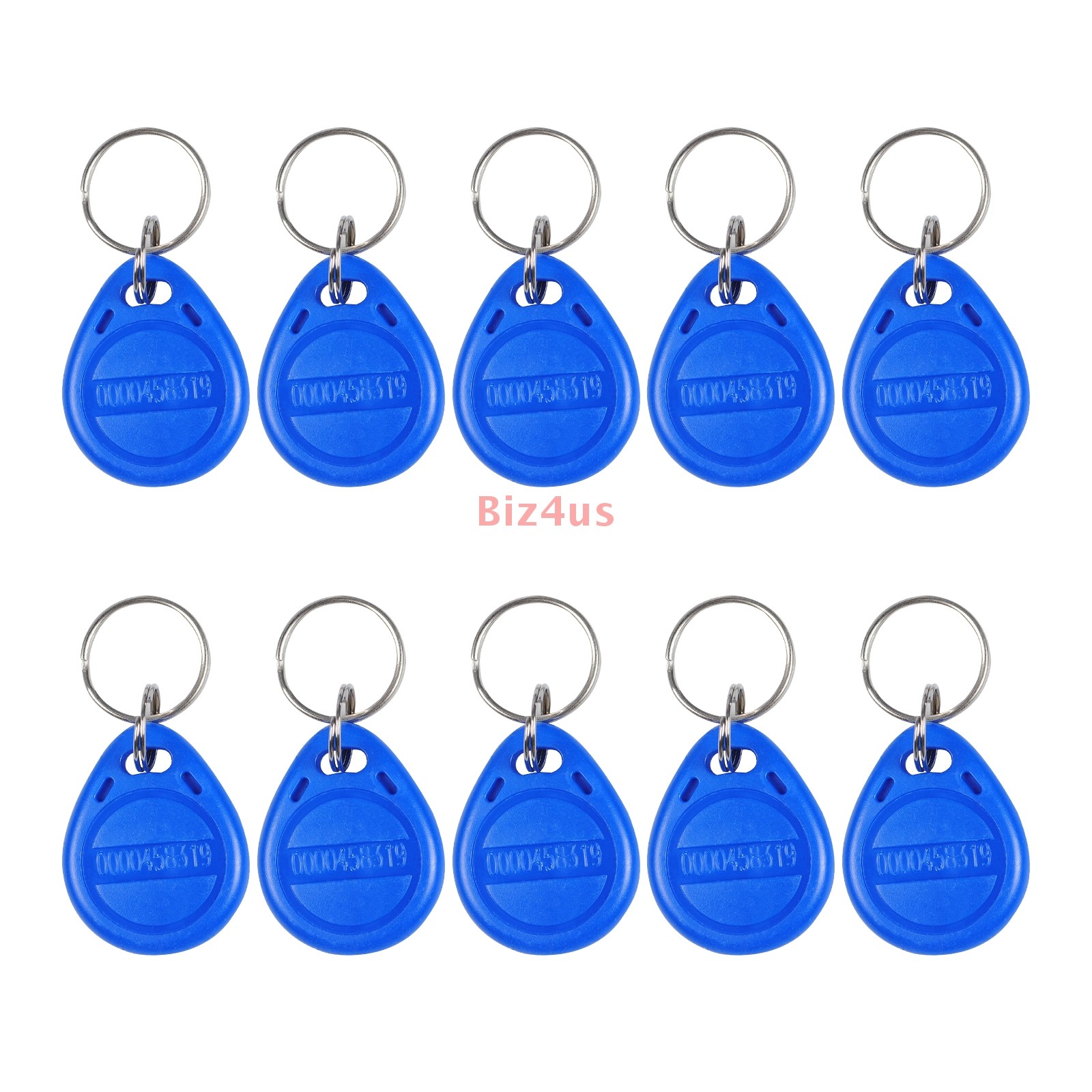 10 Pcs Keychains 125KHZ RFID Proximity ID Card Token Tags Key Fobs ID Card Tags