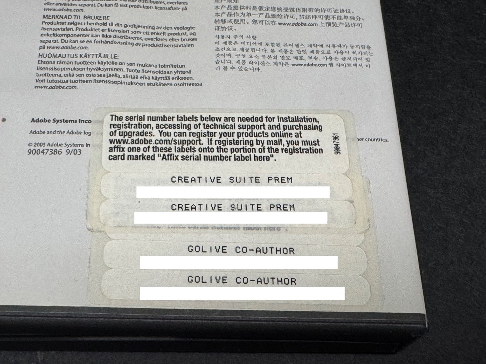 Adobe Creative Suite 1 Mac