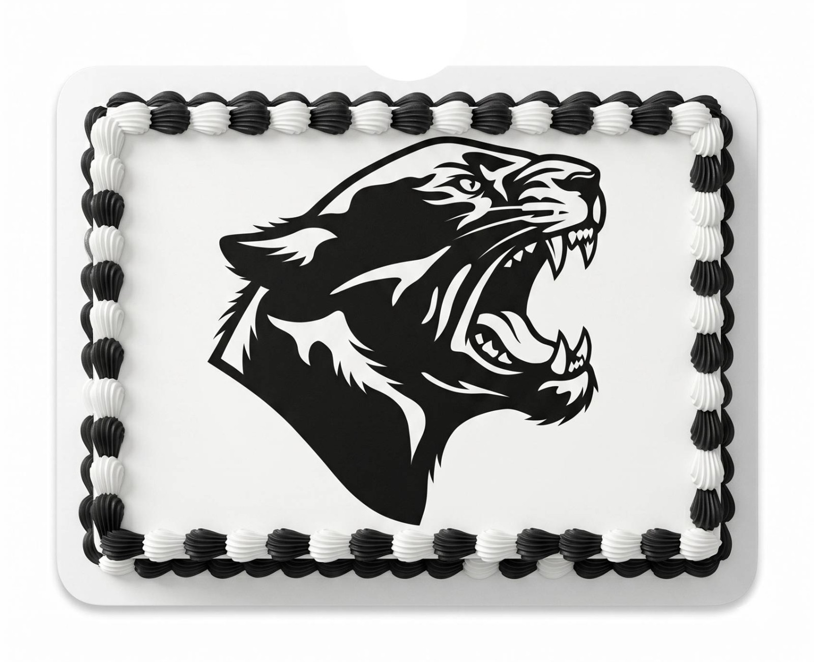 Black Panther Mascot Edible Cake Topper School Spirit Panthers Sports Sheet
