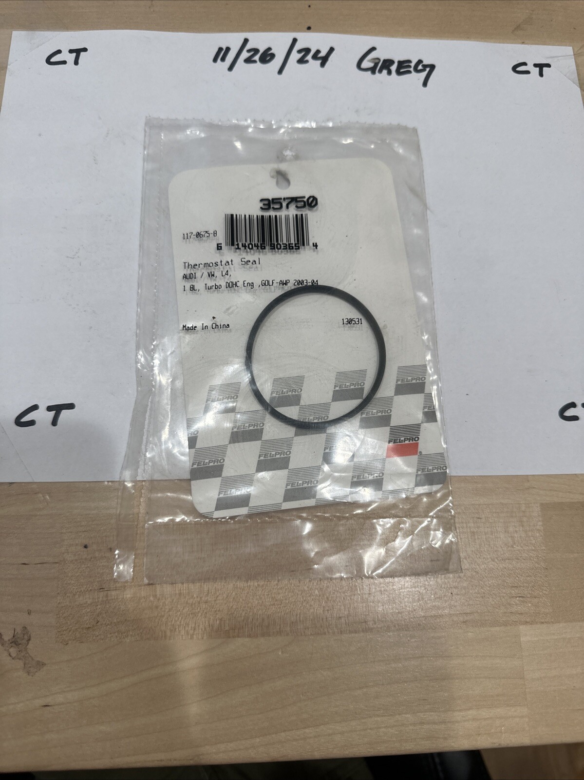 35750 Fel-pro Engine Thermostat Coolant Seal