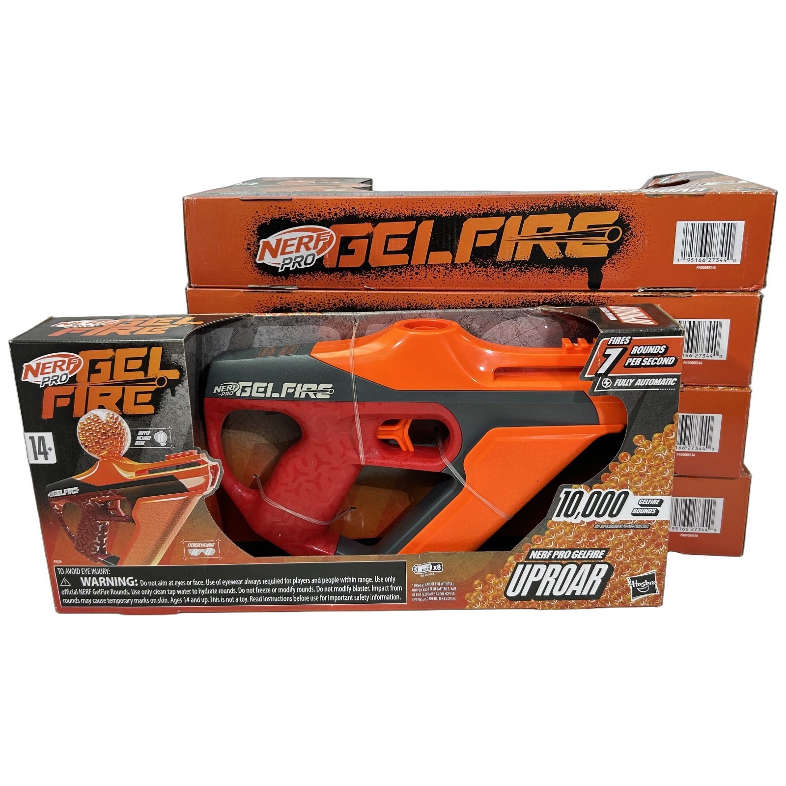 NERF Gelfire Uproar Auto Blaster Lot of 5 Age 14+ 2024 Hasbro New in Box