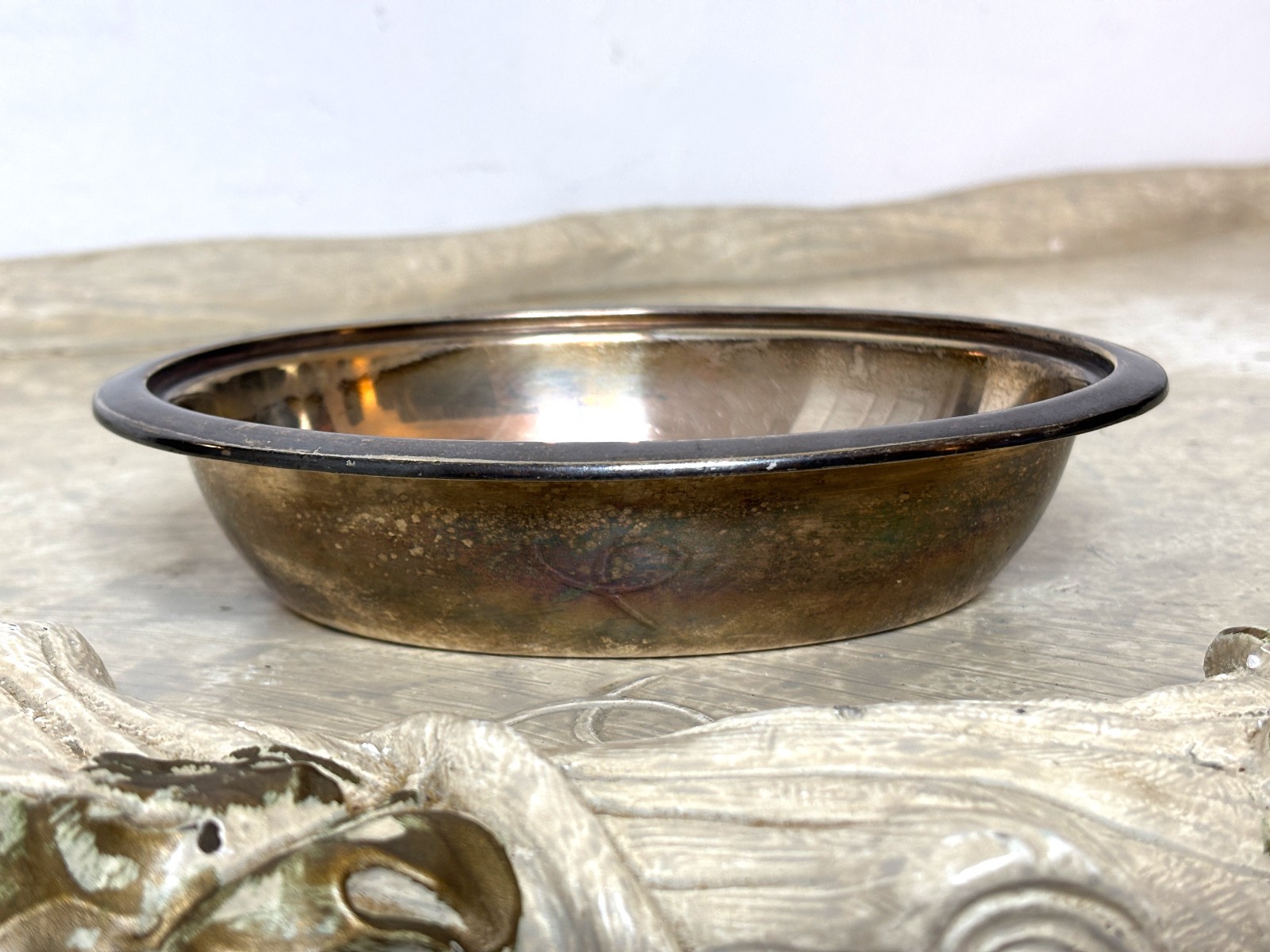 Small 6.25 Oval Dish by Wilson Co. - Silver Soldered Nickel Silver