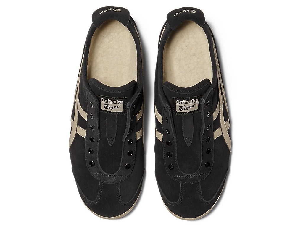 Onitsuka Tiger MEXICO 66 SLIP-ON 1183C157 001 BLACK PUTTY Unisex Men Women Shoes
