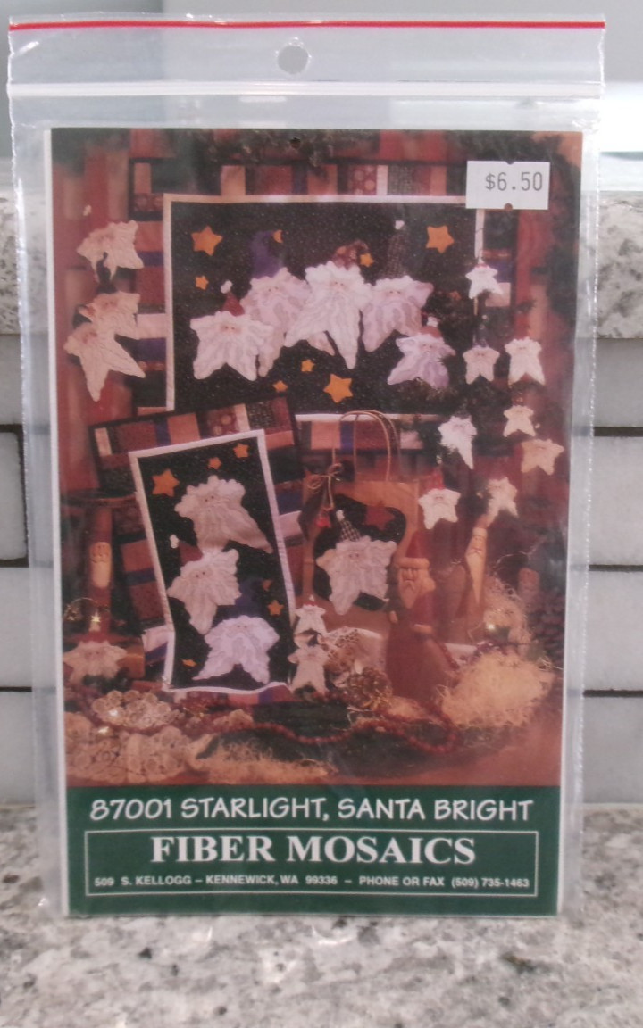 Fiber Mosaics #87001 Star Light Bright Wall Quilts Pins Ornaments,