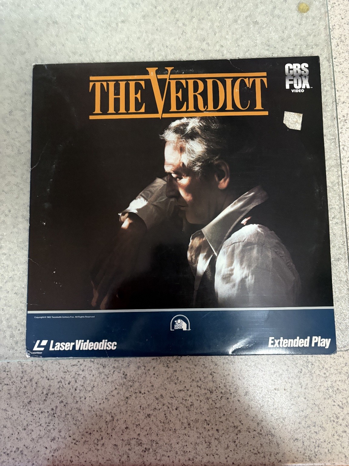 The Verdict LaserDisc 1982 Drama Extended Play CBS Fox Video