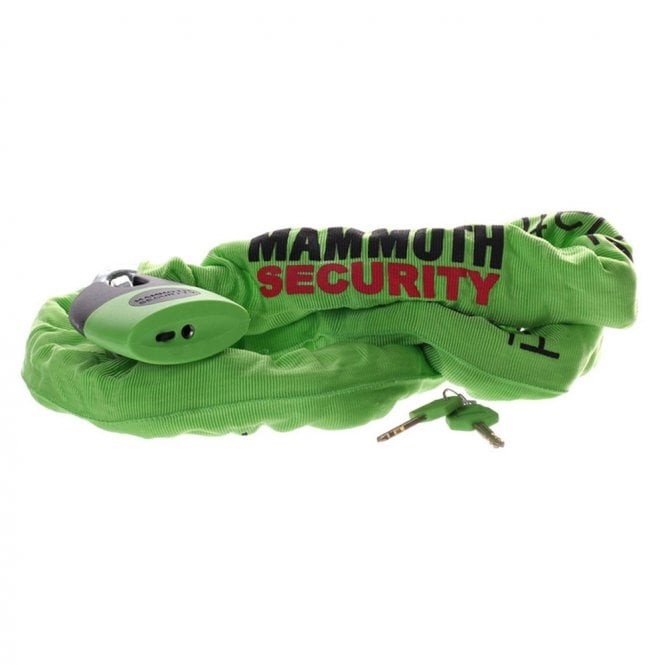 Mammoth Motorcycle Lock & Chain - Thatcham 12mm Square Link - 1.8m