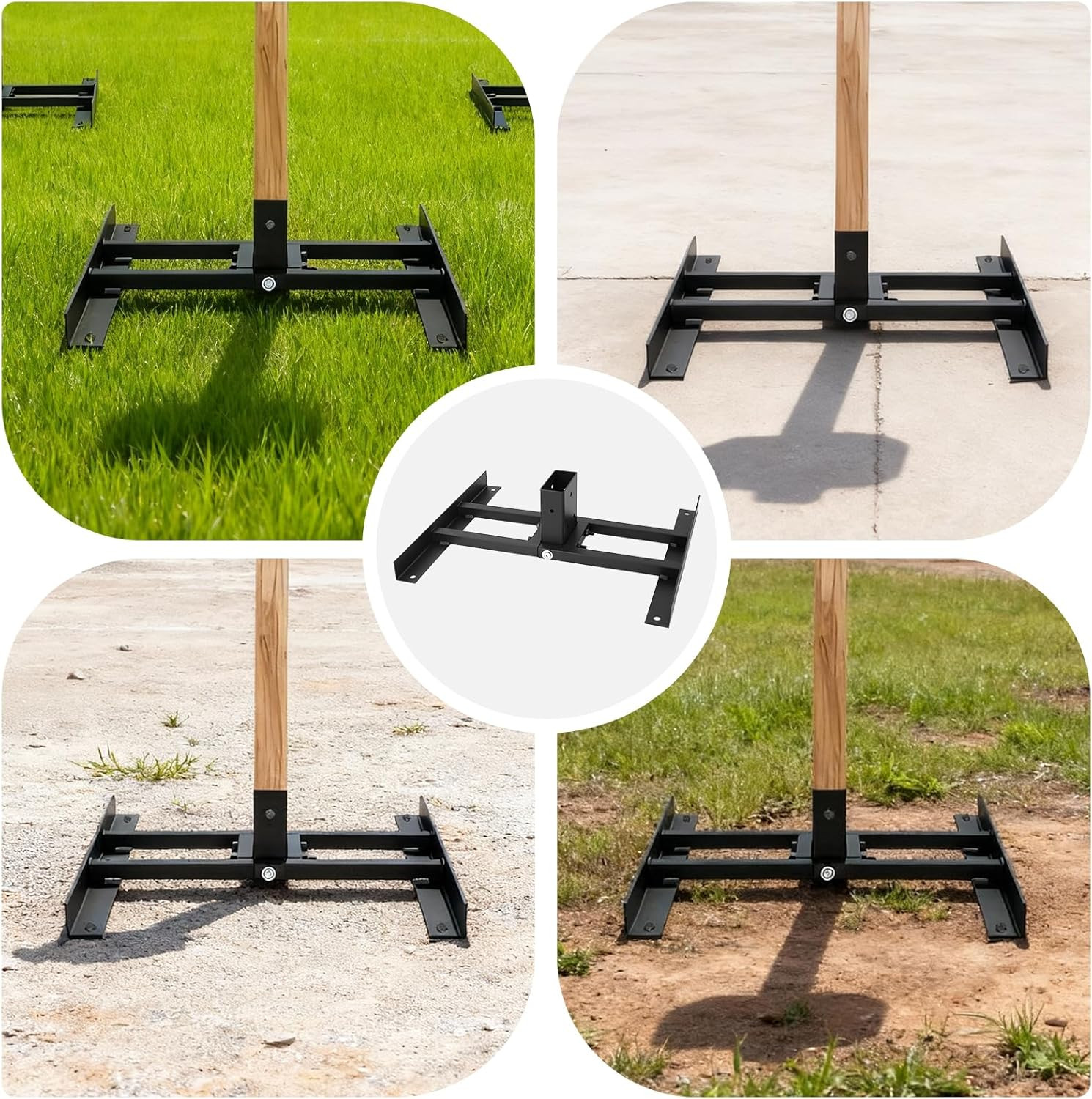 2X4 Target Stand Base, Shooting Target Stand for AR500 Steel Targets, Heavy Duty