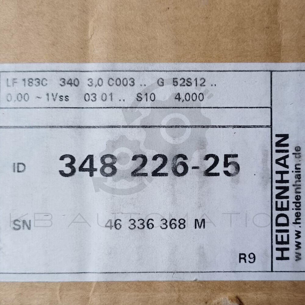 Heidenhain 348226-25 | LF 183C Incremental sealed linear encoder, ML = 340 mm