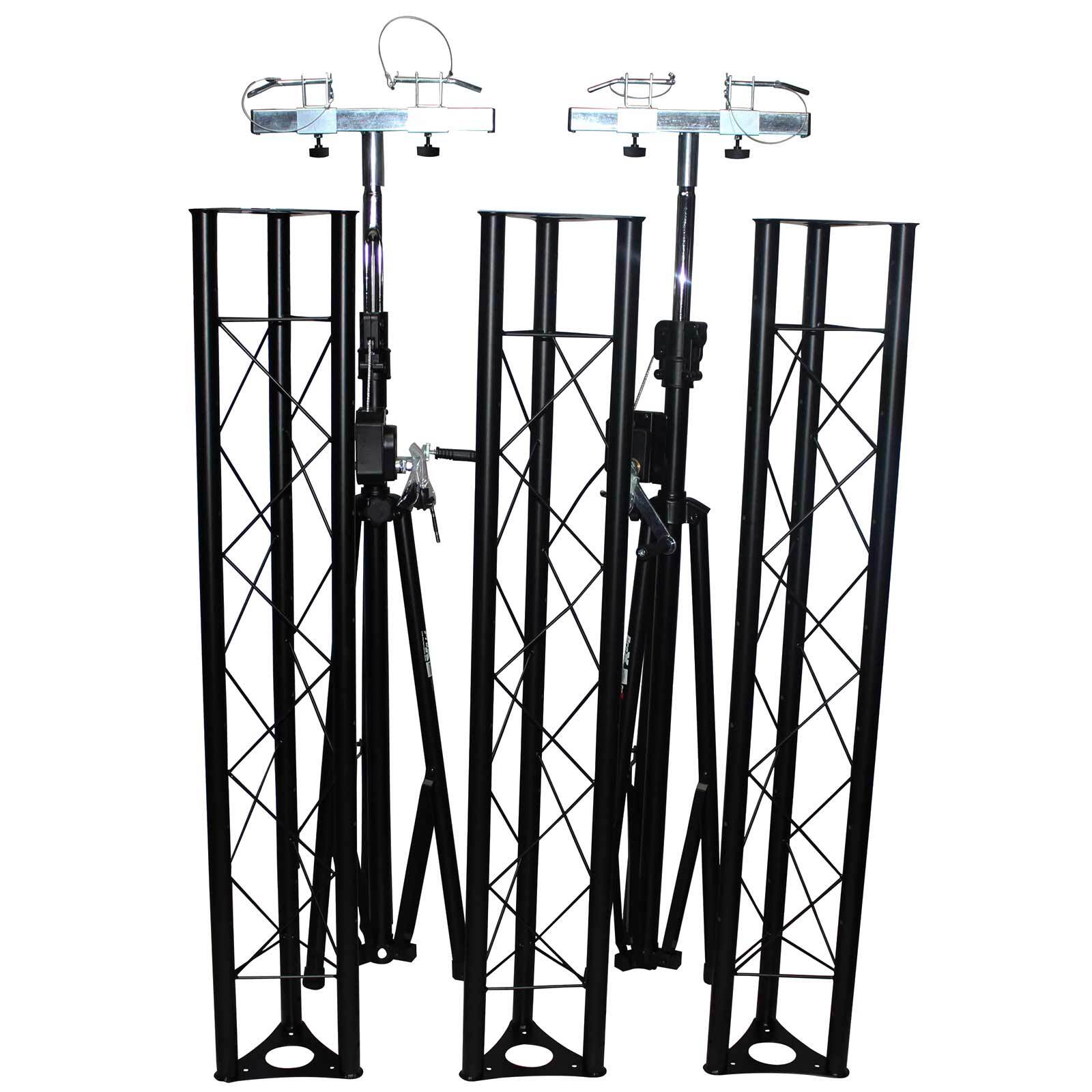 15' Wide Crank Triangular Trussing Mobile DJ Lighting Truss System Triangle i...