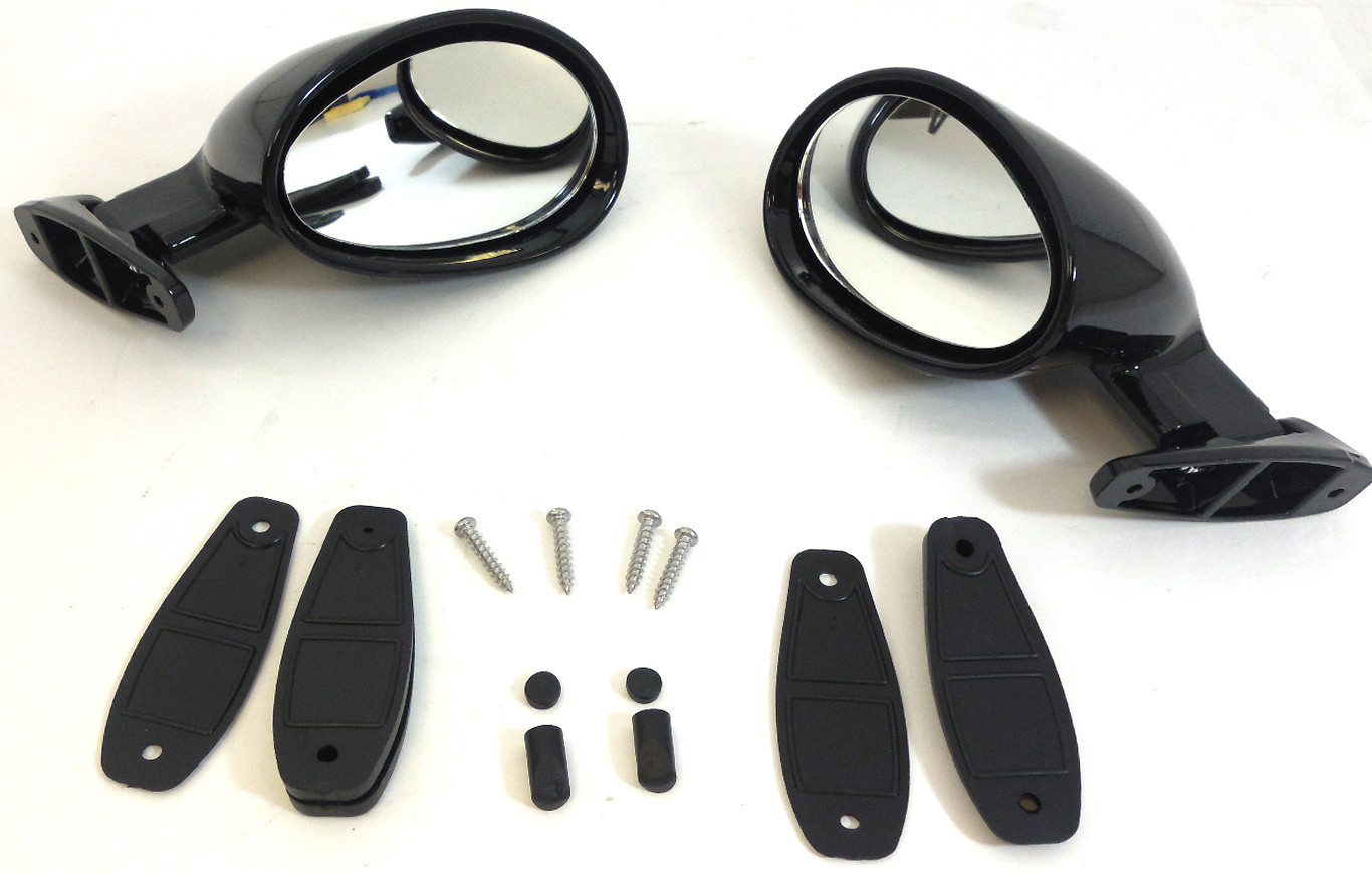 California Mirrors Rearview Universal Custom Hot Rod Classic Fiat Vitaloni PAIR