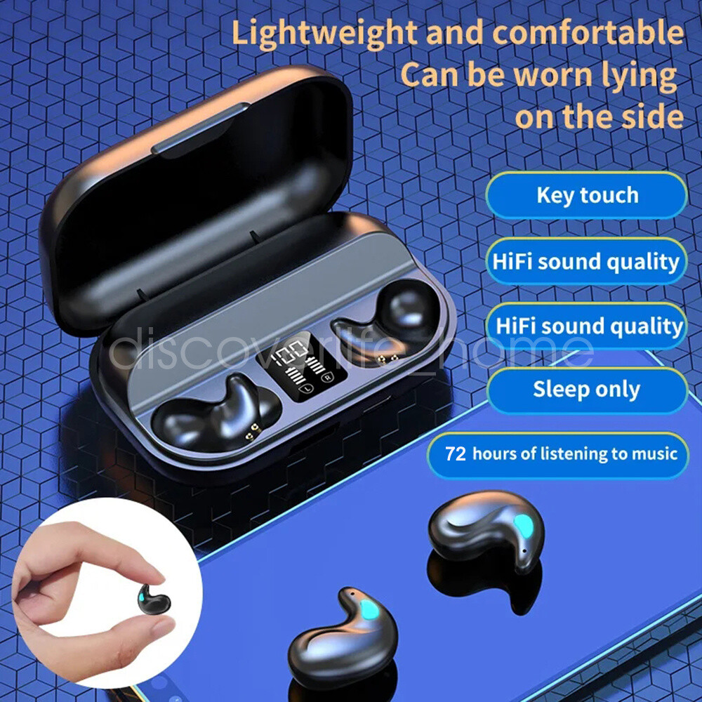 NEW Invisible Earbuds Micro Bluetooth Earbuds Sleep TWS Wireless Earphones Mini