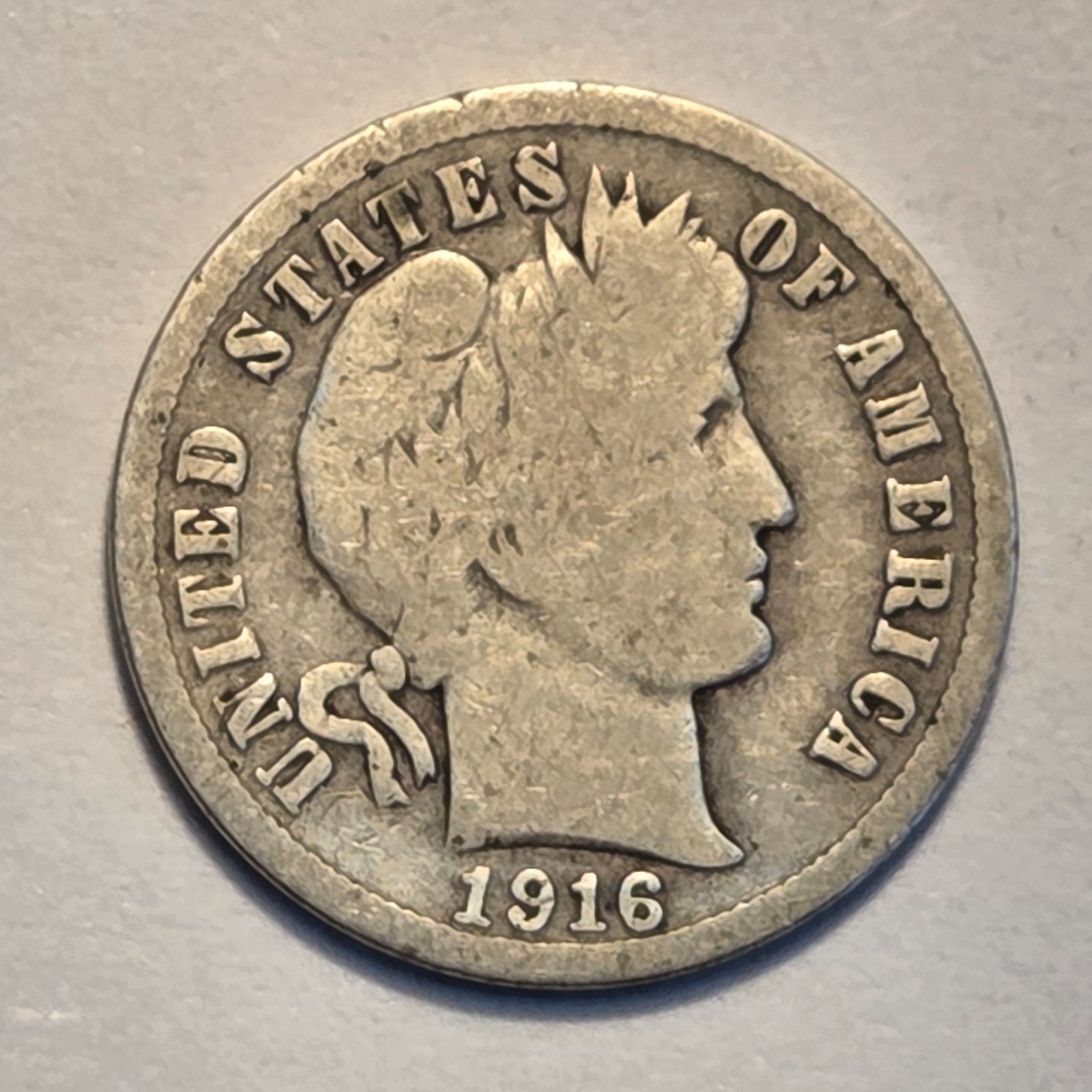 Nicer Low Mintage 1916 S Barber Liberty Dime