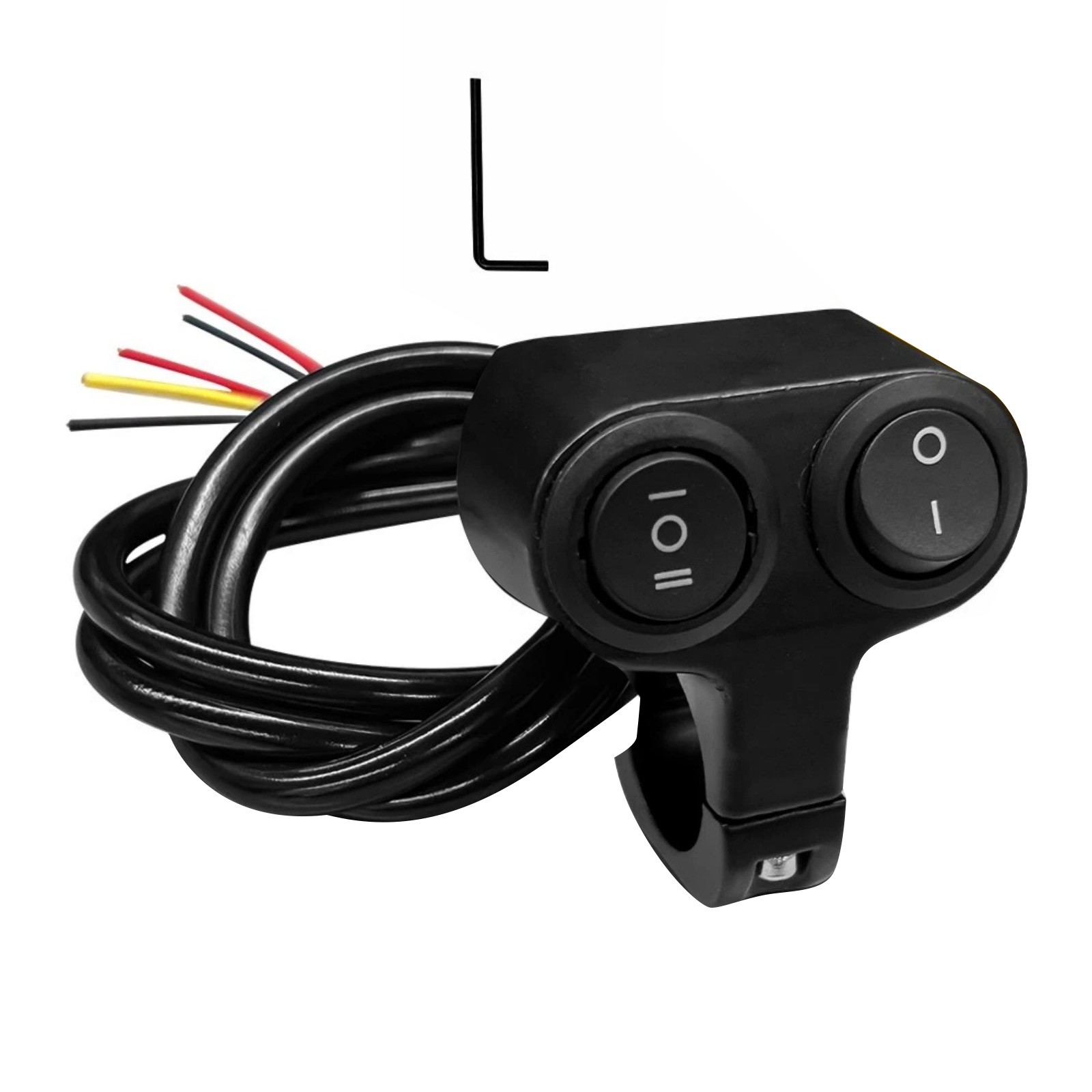 Motorcycle Handlebar 7/8" Dual Button On Off Switch For Fog Light Dirt Bike New