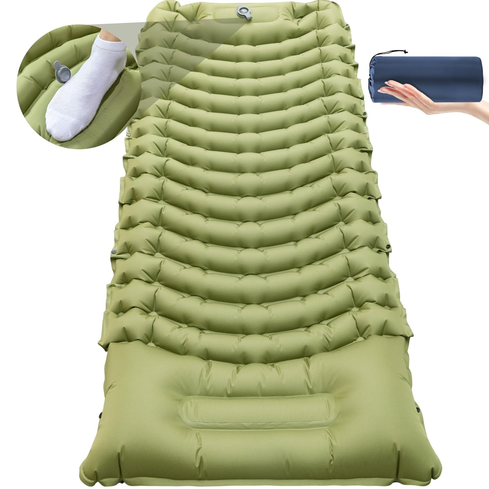 Sleeping Pad for Camping, Self Inflating Sleeping Pad Extra Thick Sleeping Ma...