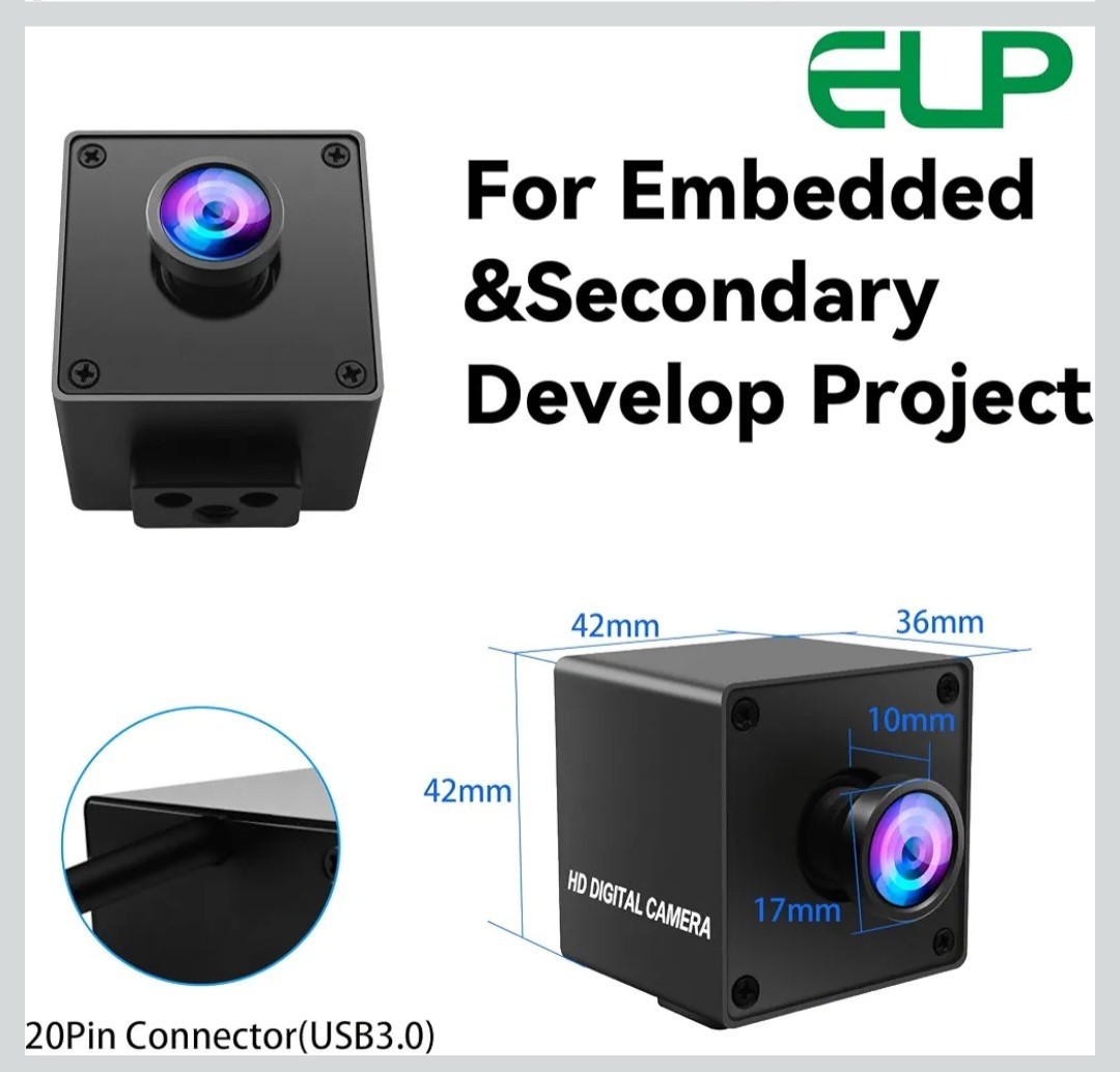 5MP Global Shutter USB3.0 Camera Module 60FPS 110° Wide Angle LightBurn Pi