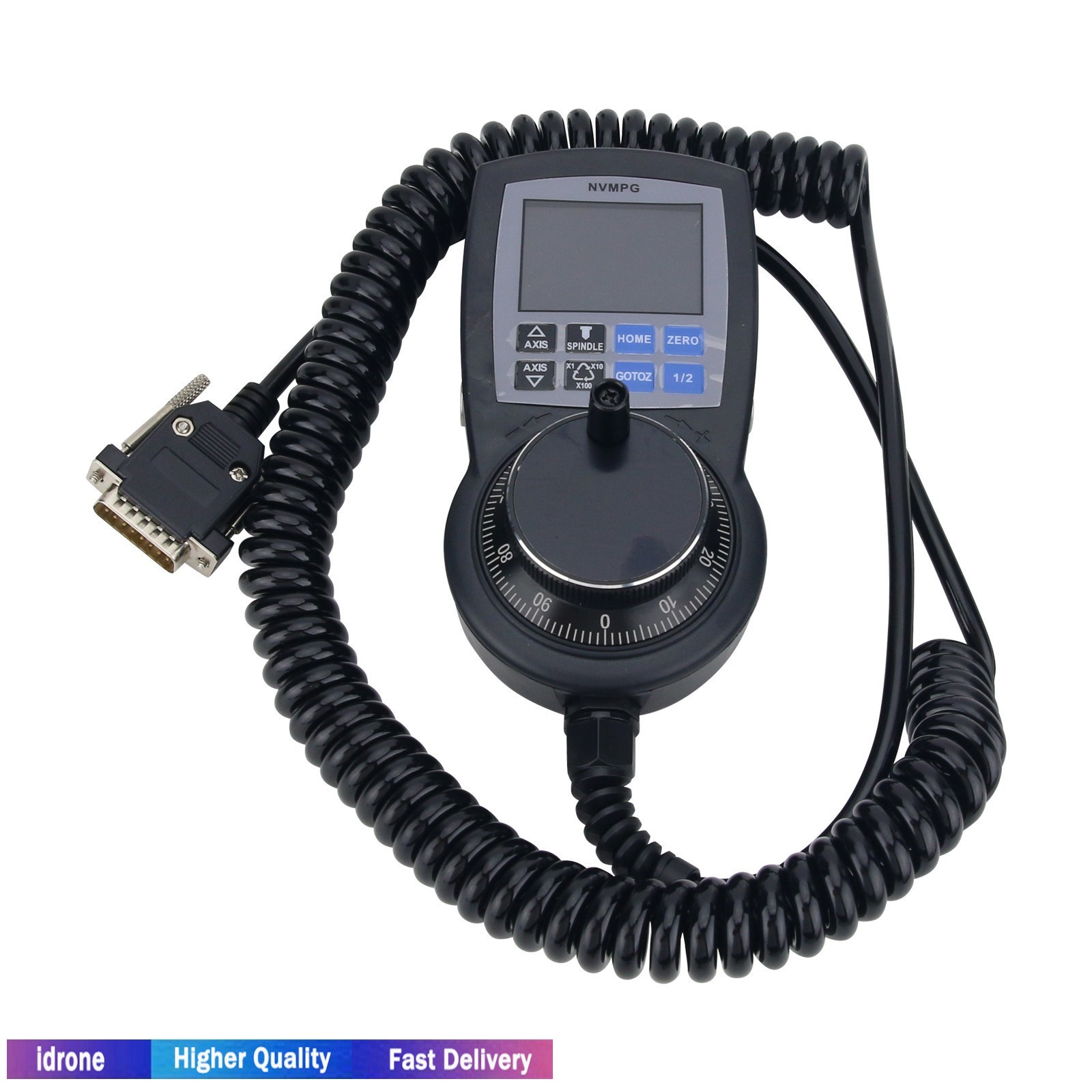 NVMPG CNC Handwheel 6-Axis MPG Manual Pulse Generator High Performance + Display