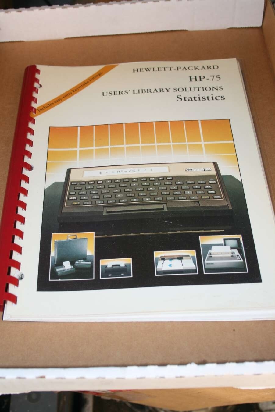 HP Hewlett Packard HP-75 Users' Library Solutions Stactics