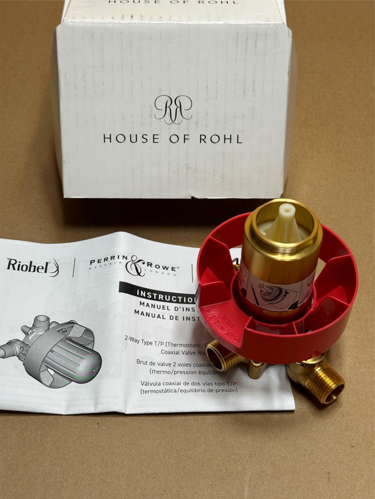 House of Rohl R23 2-Way T/P 1/2" Thermostatic Rough-In Pressure Shower Valve