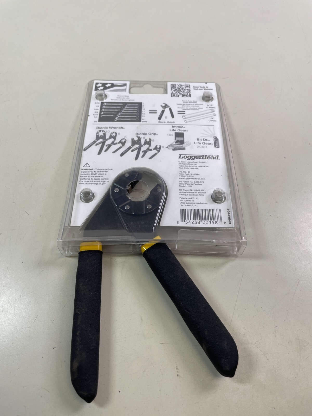 Loggerhead Tools 6" Bionic Grip Adjustable Wrench 14 In 1 Adjustable Black New