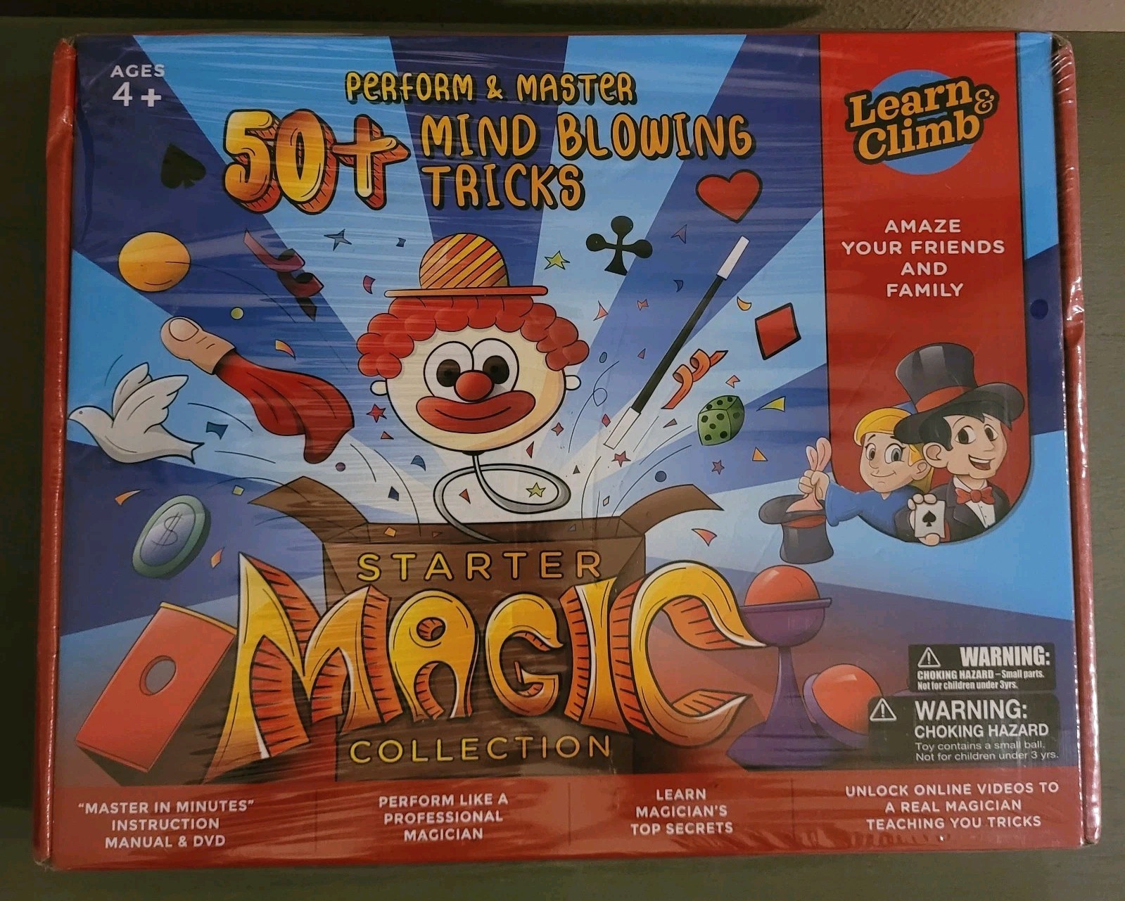 Learn & Climb Magic kit Set for Kids - 50+ Magic Tricks ***NEW SEALED