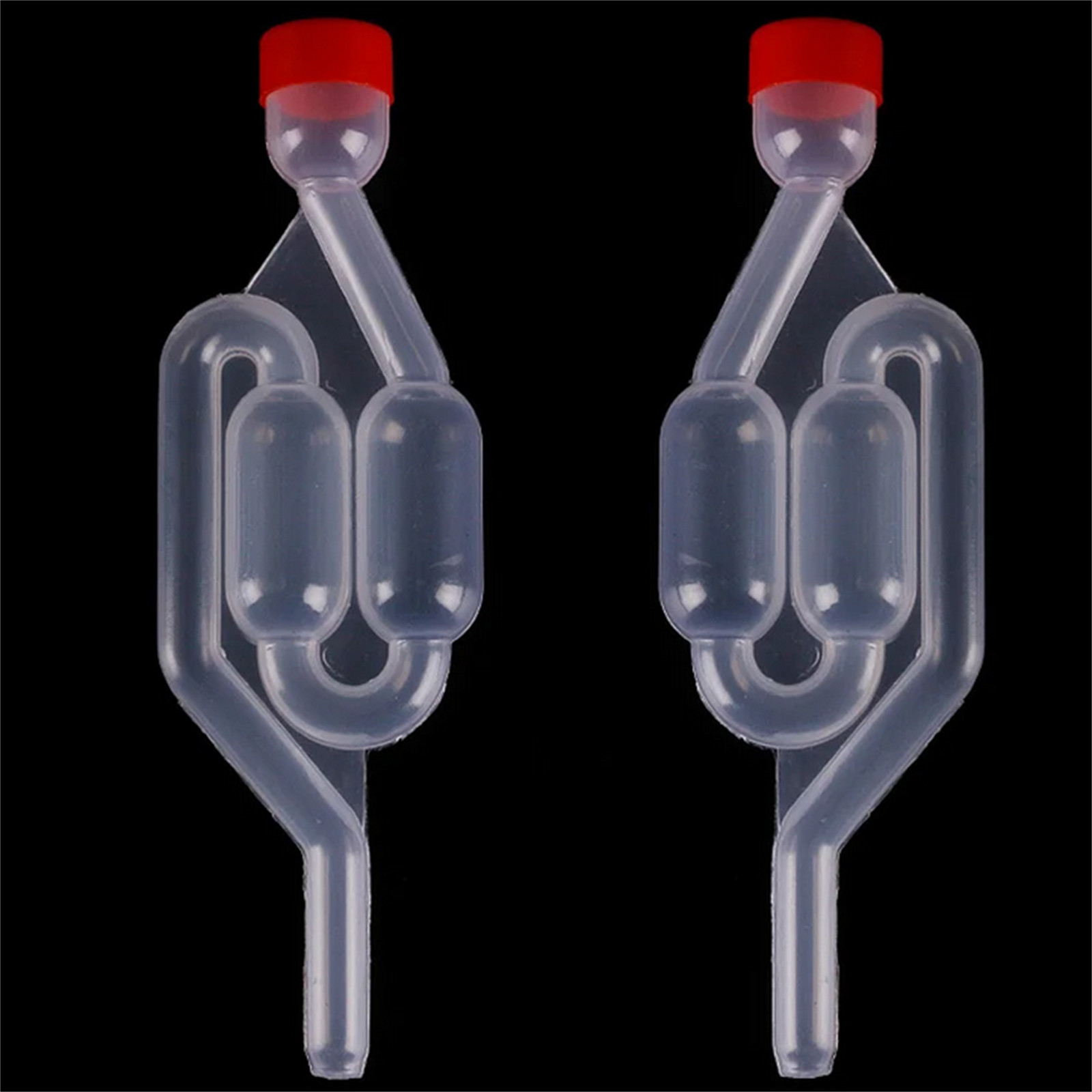2PCS Transparent One-way Plastic Beer Making Tool Equipment Airlock Accessories