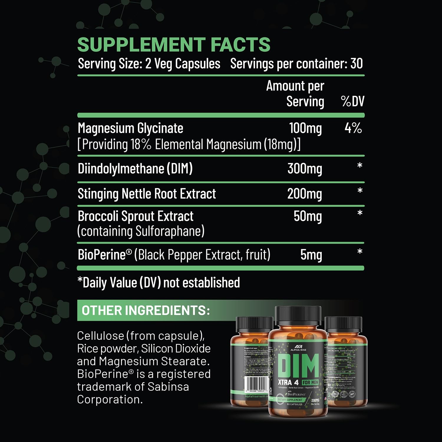 Premium DIM Supplement for Men | Estrogen Blocker & Aromatase Inhibitor | Dii...