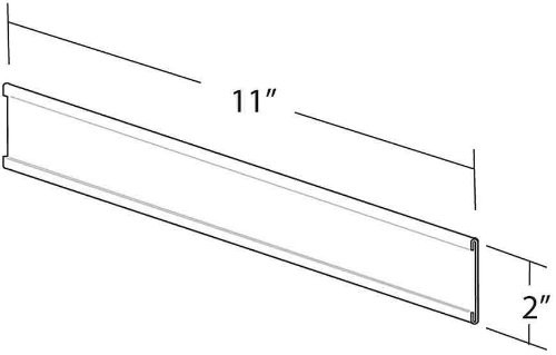 199609 11-Inch Width by 2-Inch Height Adhesive Back Nameplate, 10-Pack