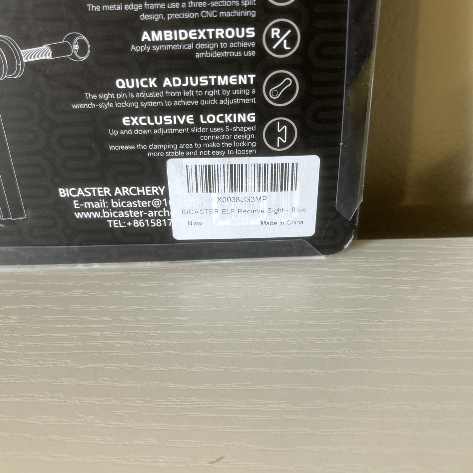 Bicaster Archery ELF Ambidextrous Recurve Sight NEW