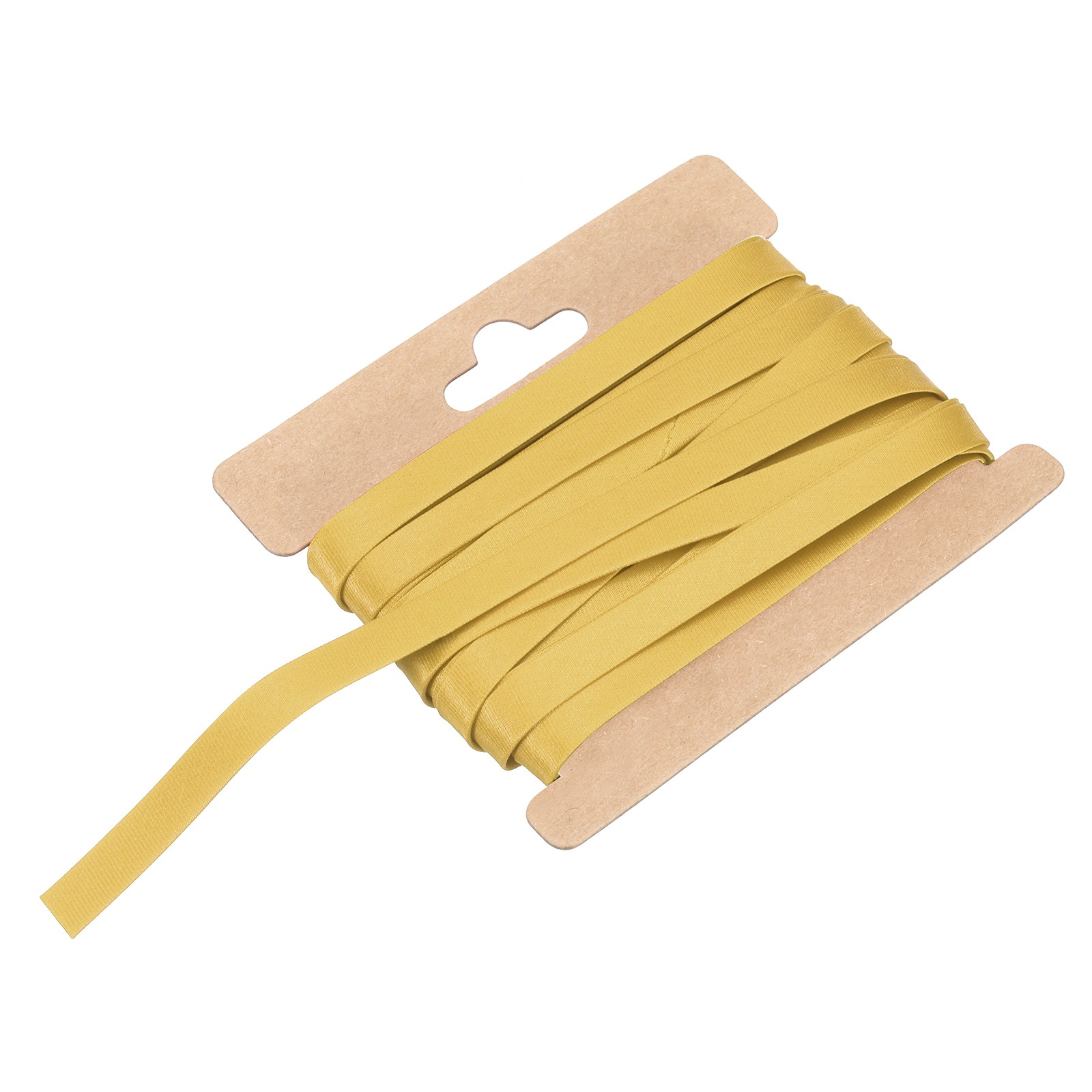Double Fold Bias Tape 1/3 Inch x 6 Yards Satin Pre-fold Tape Gold Tone