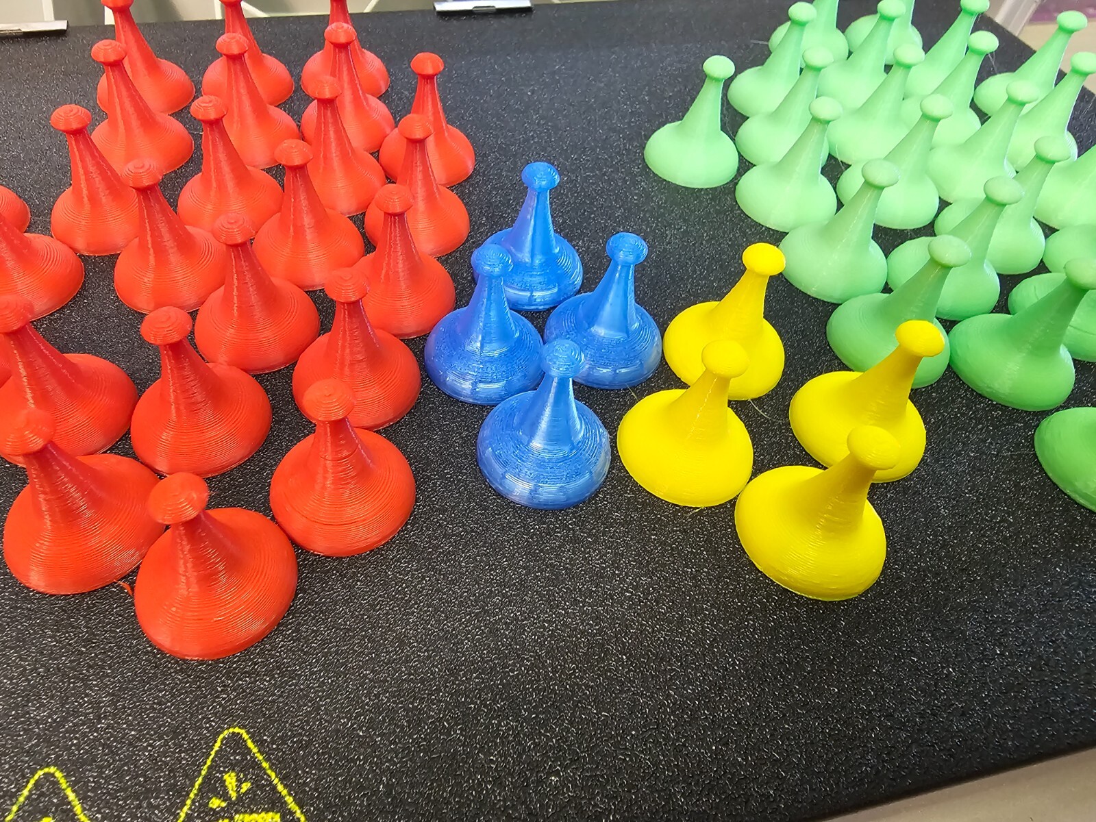 Sorry Board Game Replacement Pieces Parts Pawns Movers 16 Red Green Blue Yellow