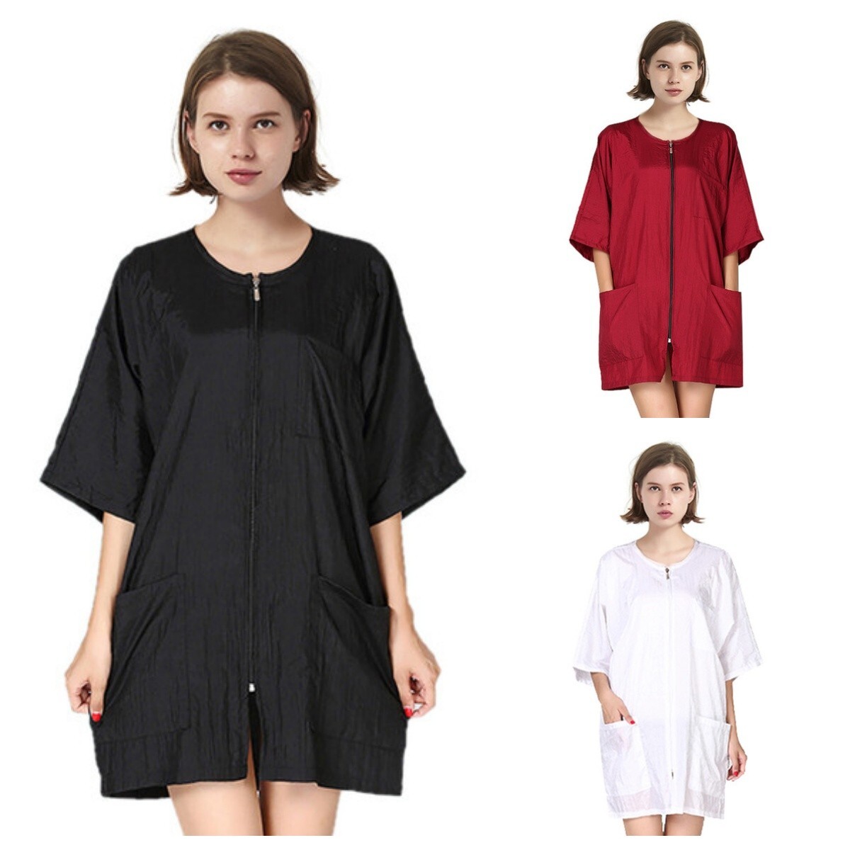 Barber Haircut Cape Apron Smock Jacket with Pockets, low water permeability