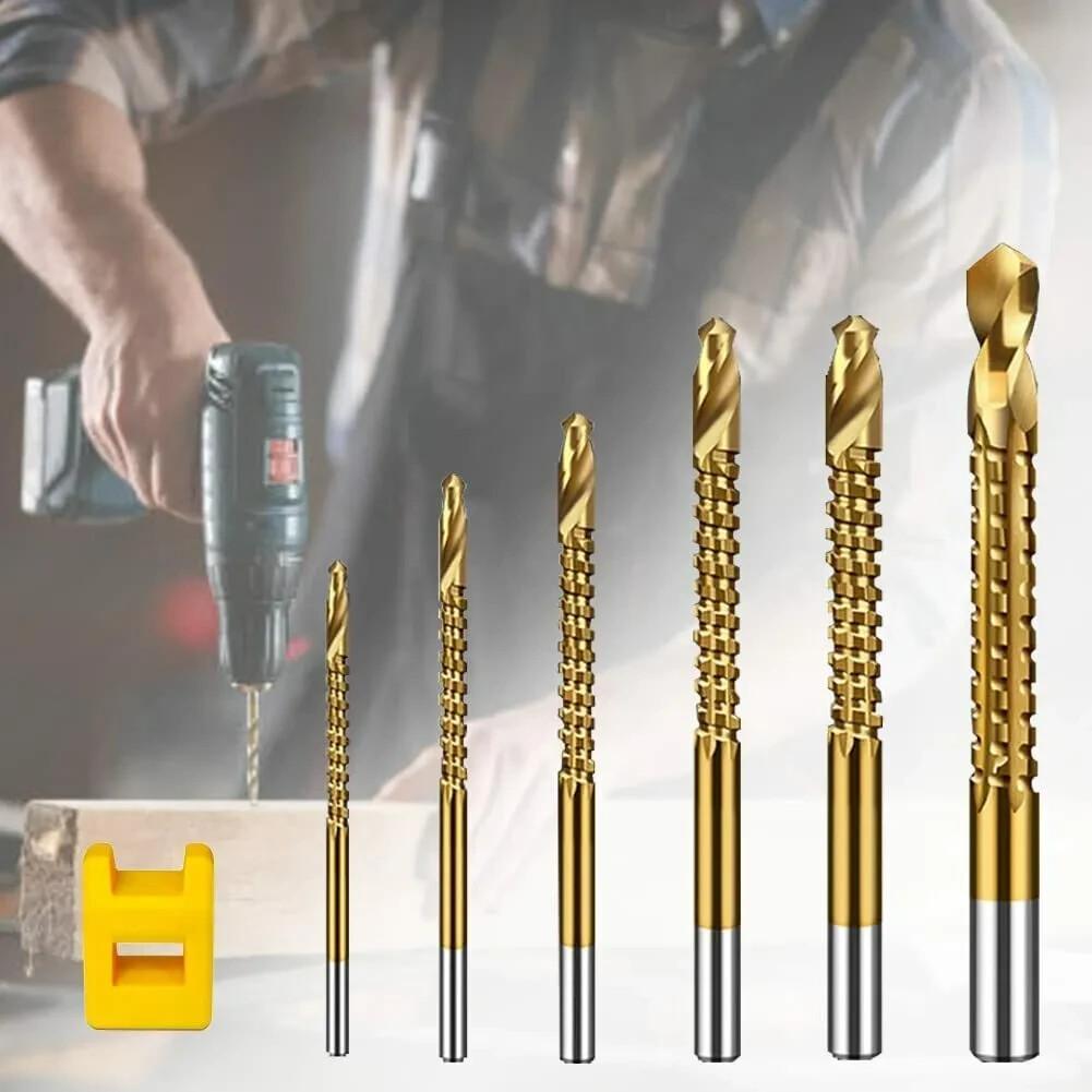 6Pcs Drill Bits Twist Drill Bit Set Power Tool Accessories