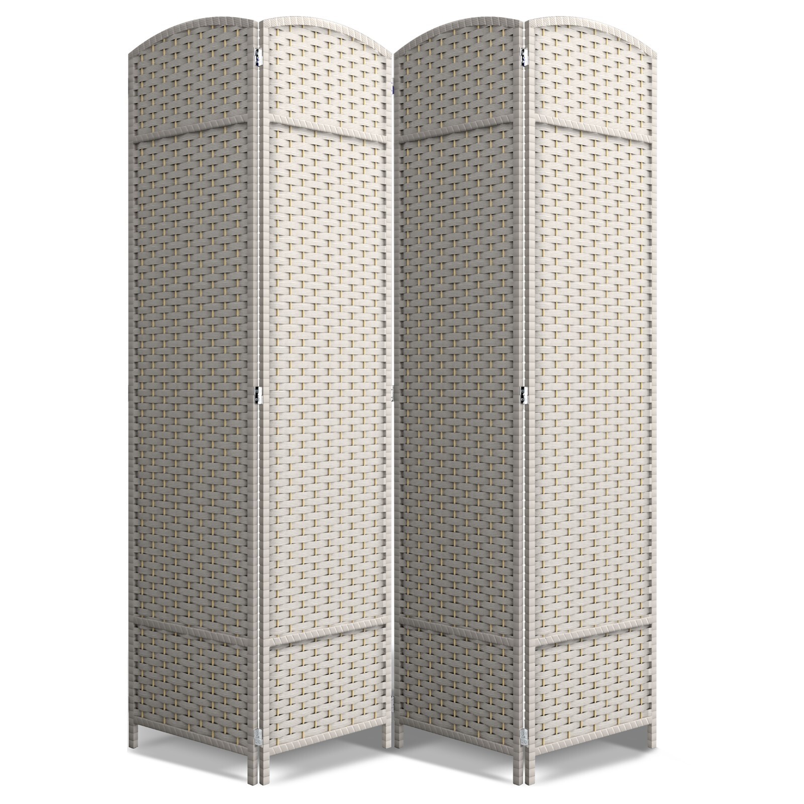 Sorbus 4 Panel Room Divider 6ft Partition Screen Extra Wide Double Hing