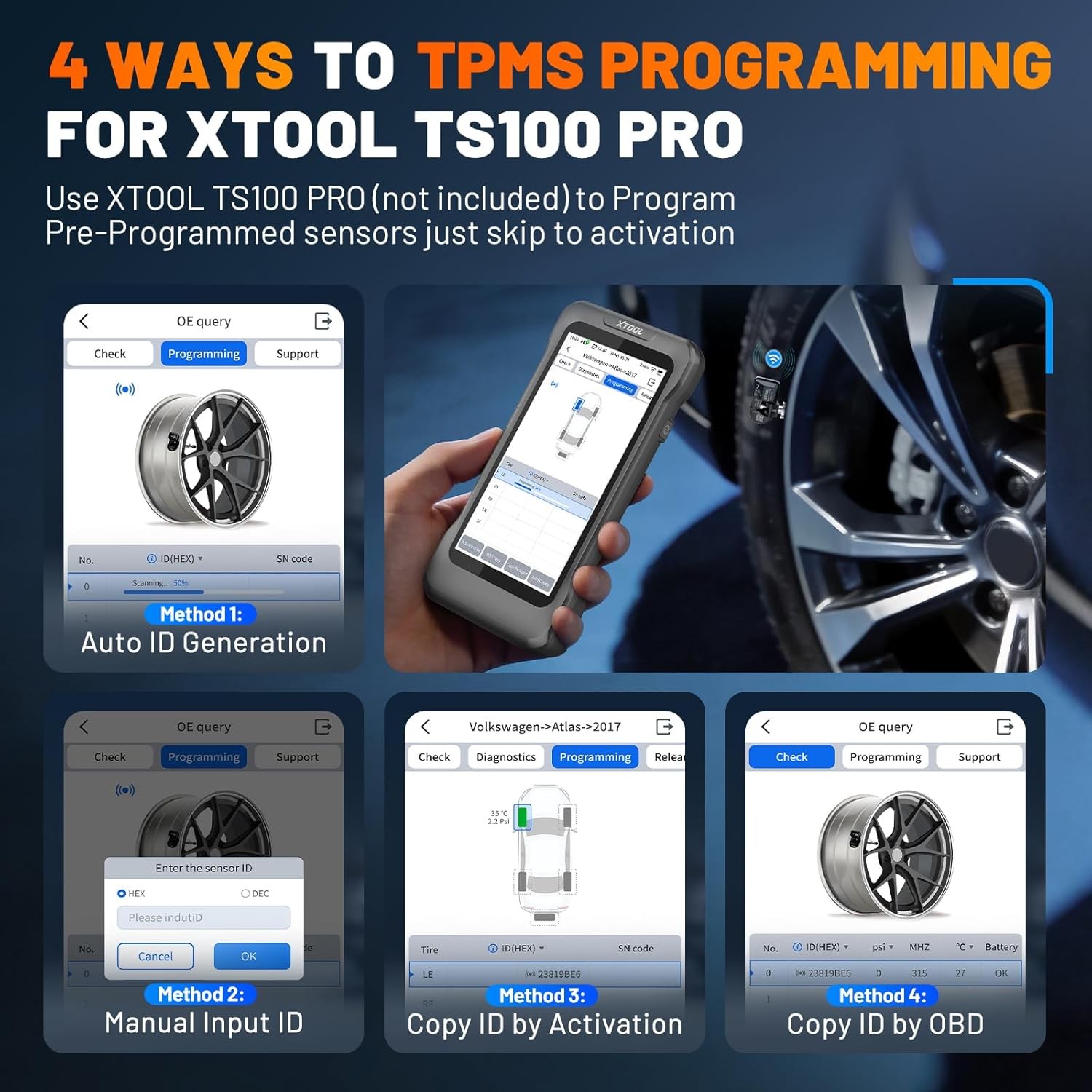 🏅2026 XTOOL TP580 All System Diagnostic Scanner TPMS Programming Relearn Tool