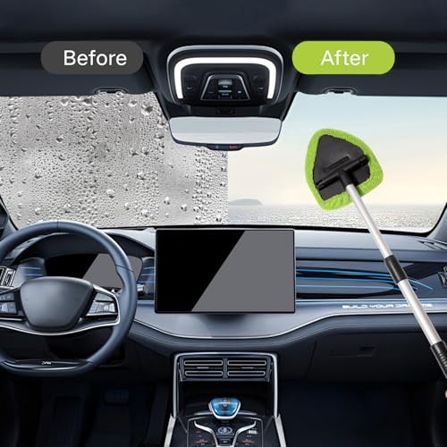 7pcs Windshield Cleaner Tool Car Window Cleaning Wash Kit with 4 Green