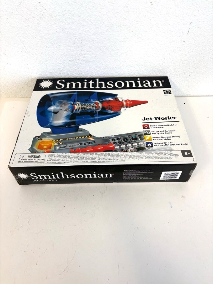 Smithsonian Jet Works Model Kit Working Jet Engine Model #944982 Sealed Complete