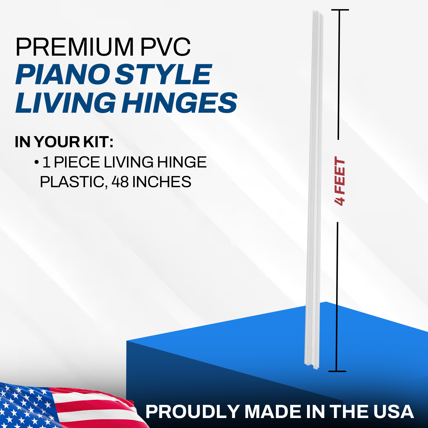 PENNZONI Living Hinges for Clear Plastic Living Hinges for Plexiglass