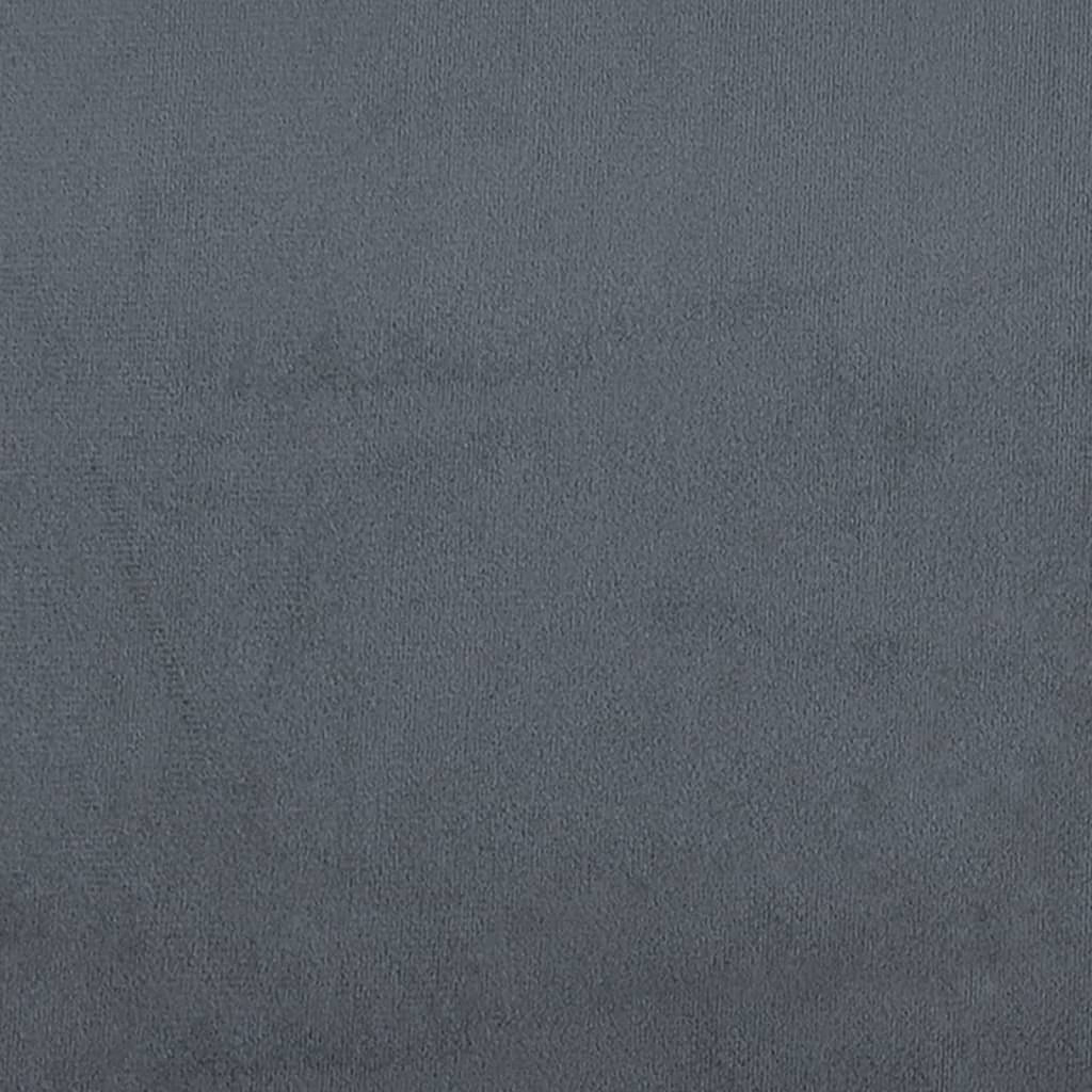 Sofa Chair Dark Grey Velvet (100% polyester), metal, foam Single