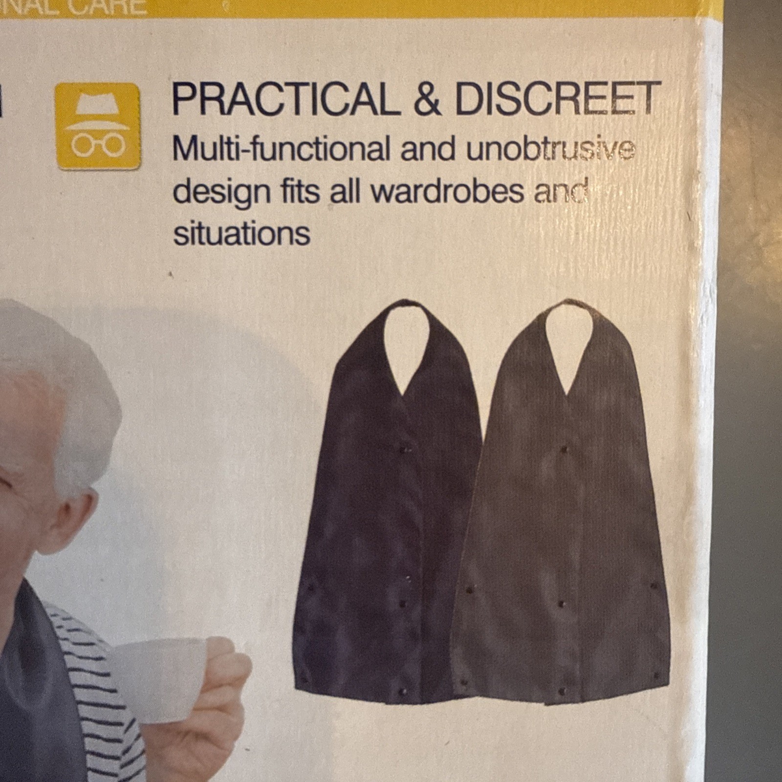 Adult bib with crumb catcher (2 pack)