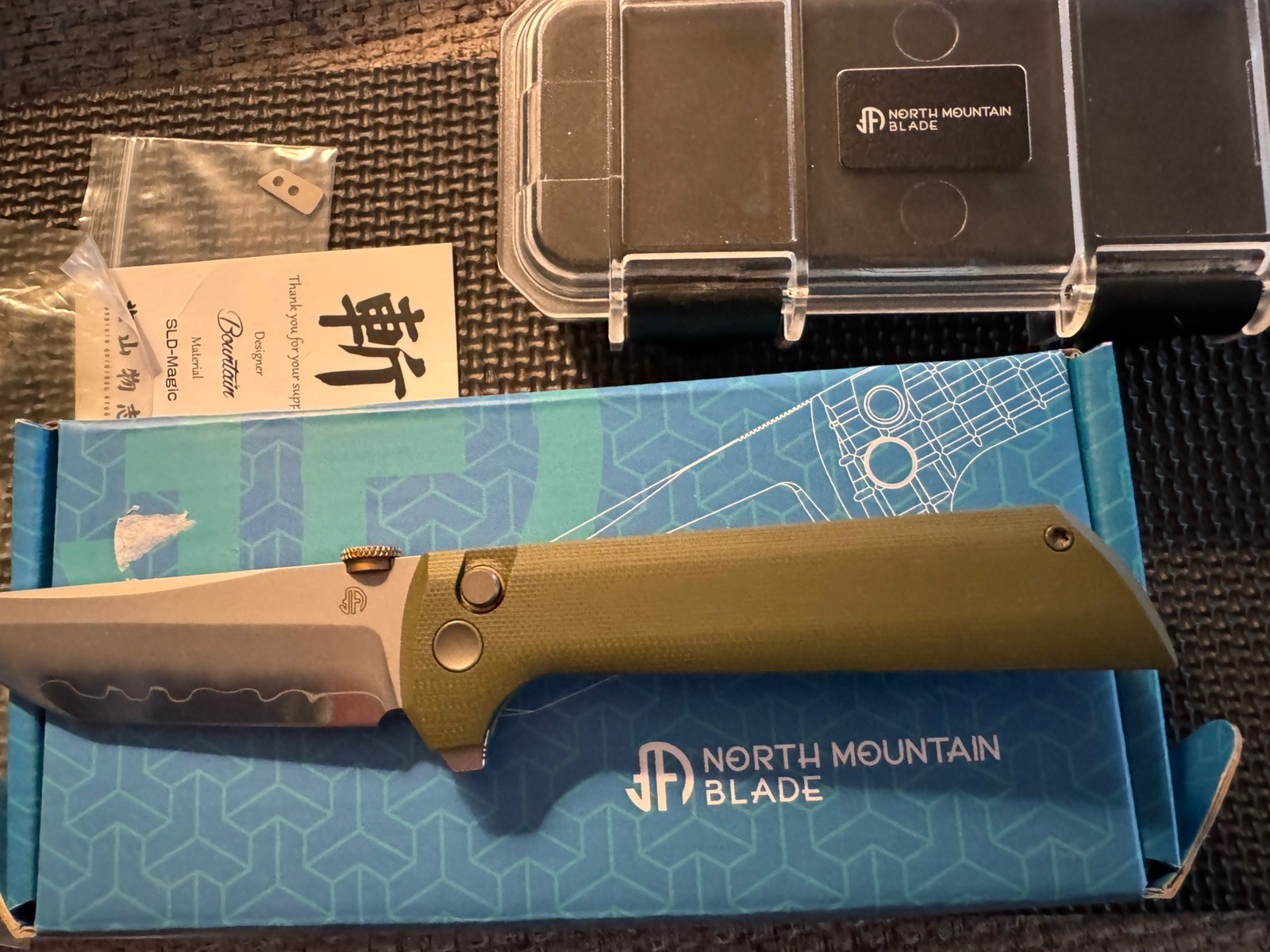 North Mountain Blade Chop 2 Folding Knife 3.5" SLD-Magic Steel Blade G10 Handle