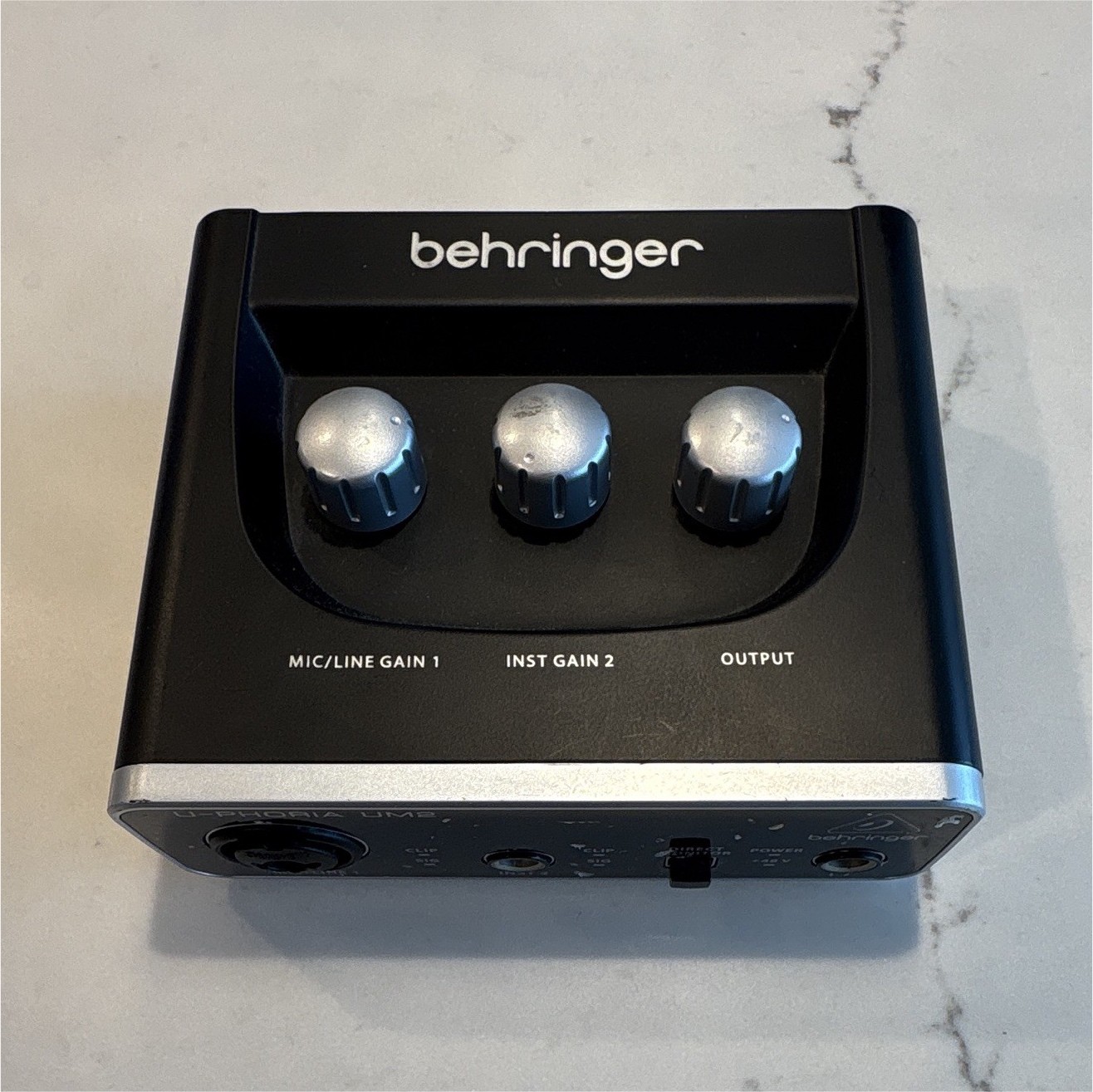 Behringer U-PHORIA UM2 USB Audio Interface 2-Ch 24-bit/48kHz 48V Direct
