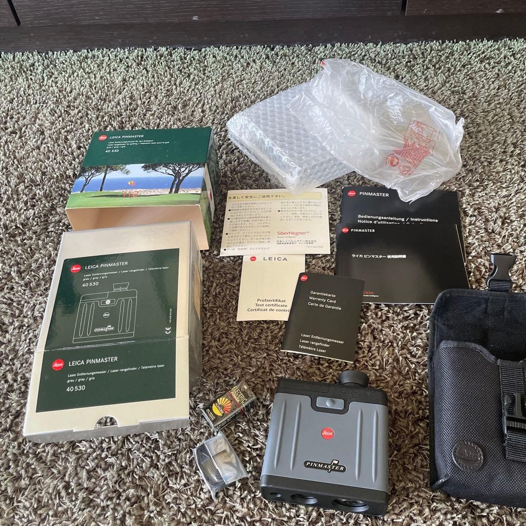 Leica Pinmaster Golf Laser Rangefinder Gray Sealed