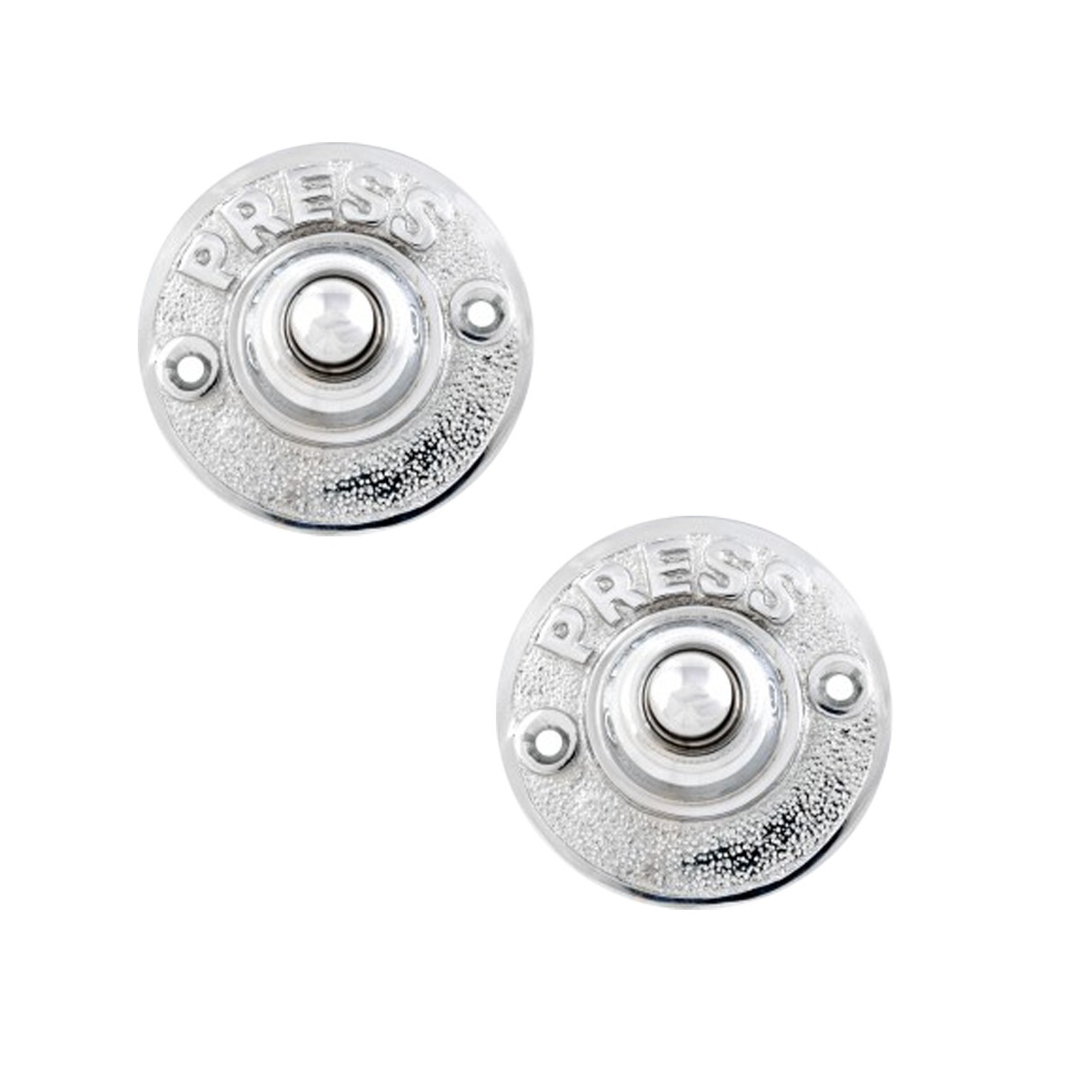 Brass Front Door Push Bell Button Chrome Plated Traditional Chime Renovators Su
