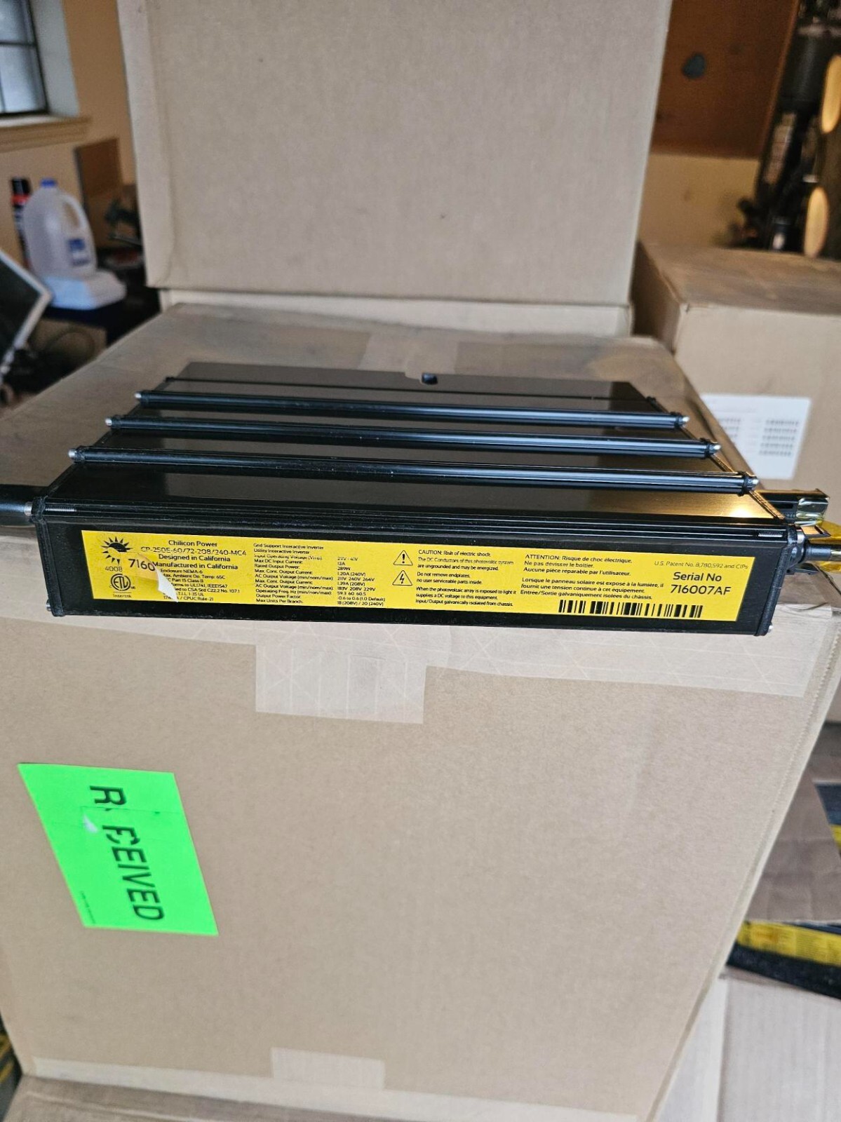 Chilicon Power CP-250E 208/240VAC Microinverter For Up To 420Watt Modules