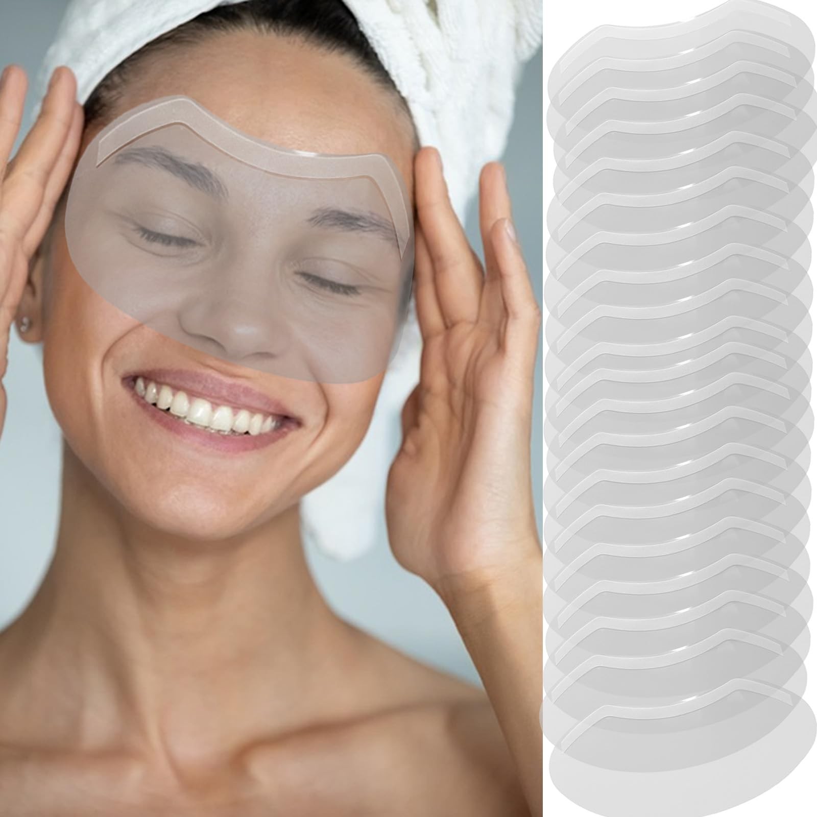 CLOEWCL 30 Pcs Shower Face Eye Shield After 1 Count (Pack of 30), White
