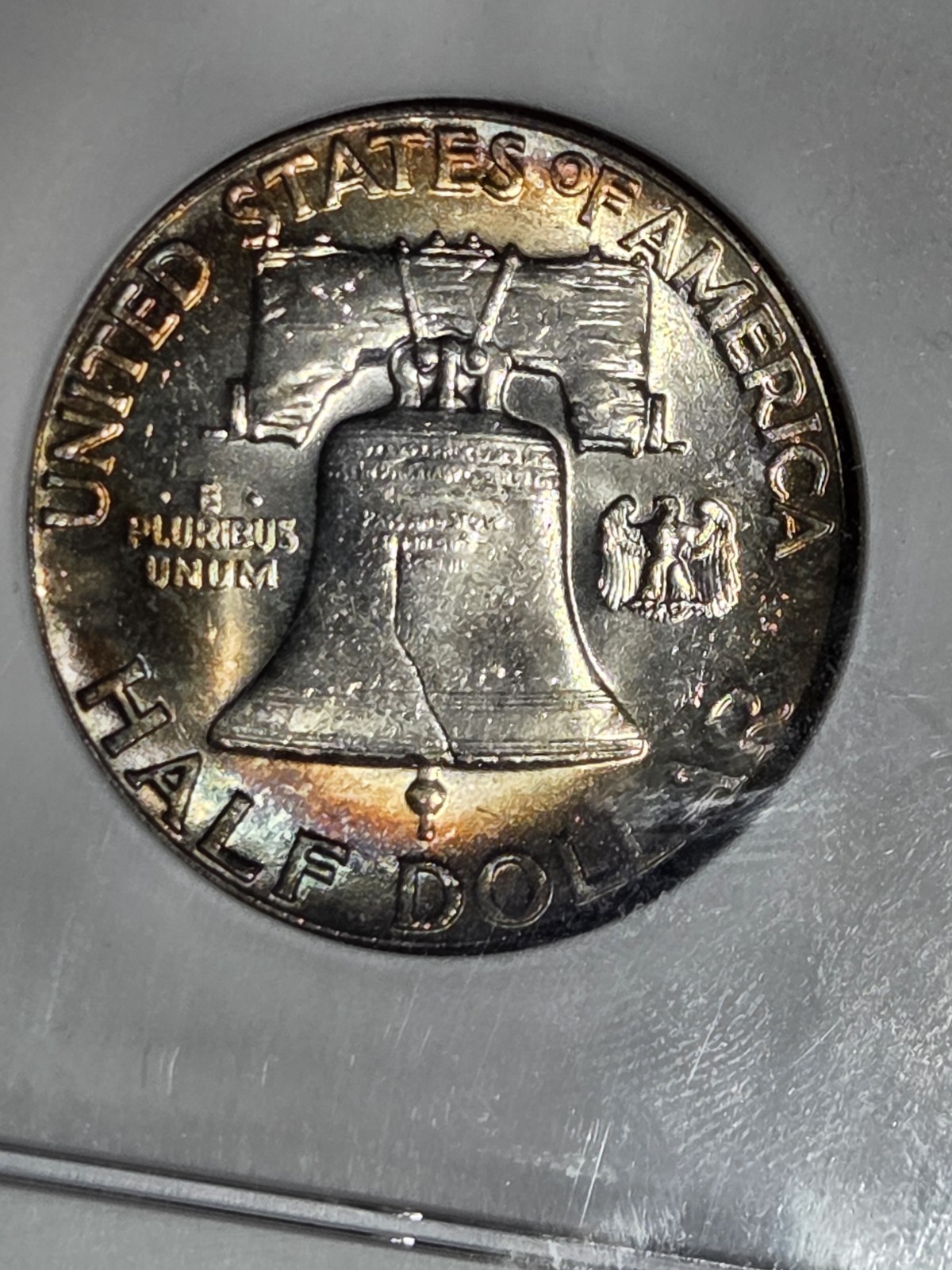 1949 50c Franklin Half NGC MS64 FBL Toned