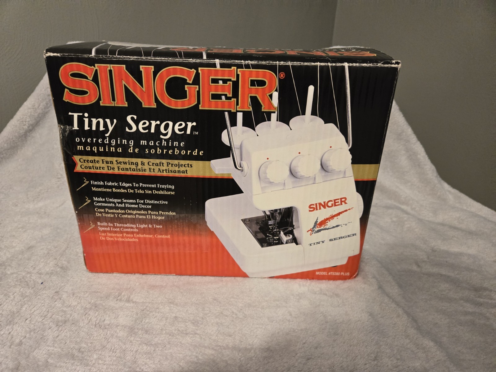 Singer Tiny Serger Model #TS380 PLUS NEW Open Box